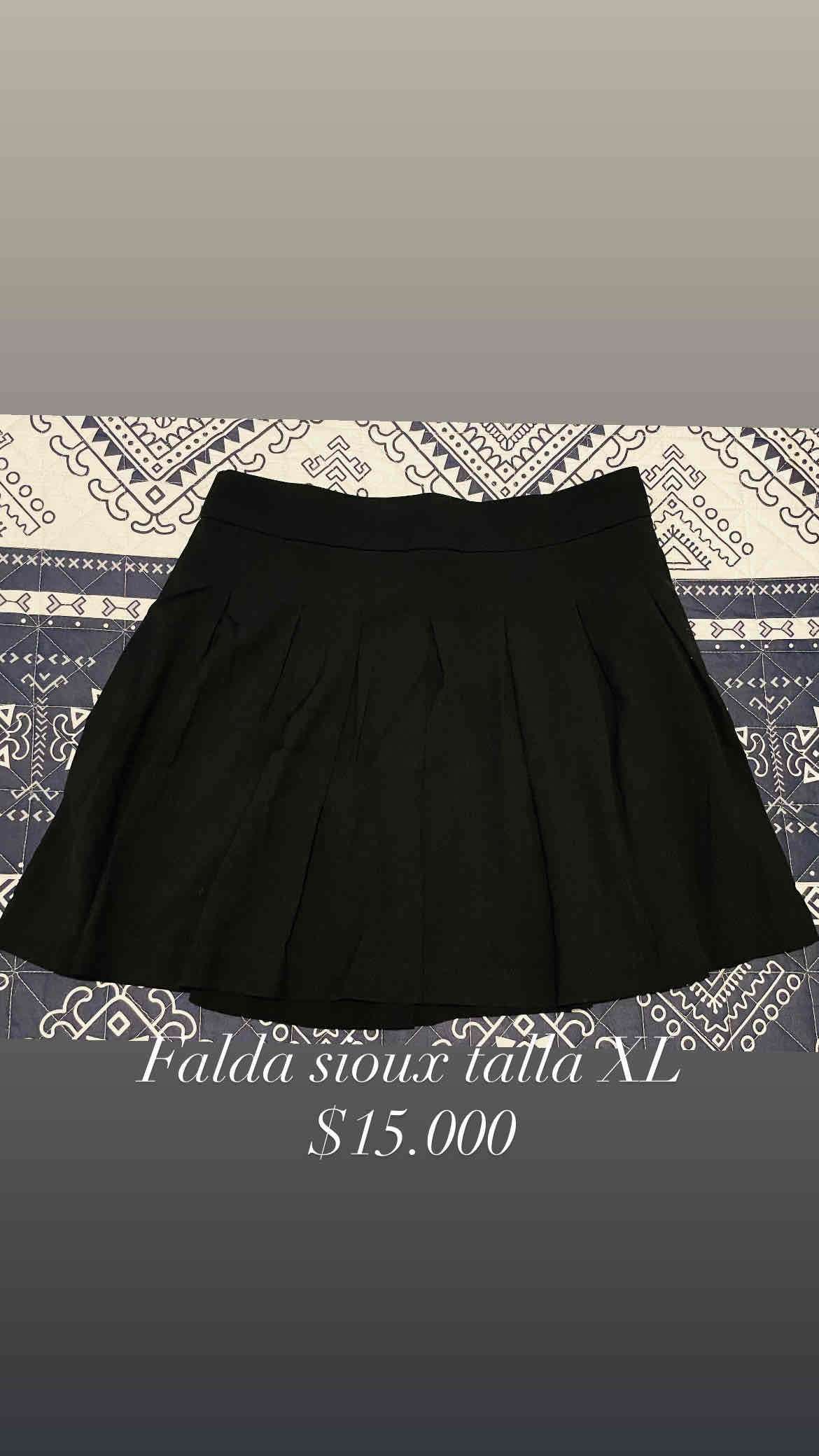 Falda negra Sioux talla XL