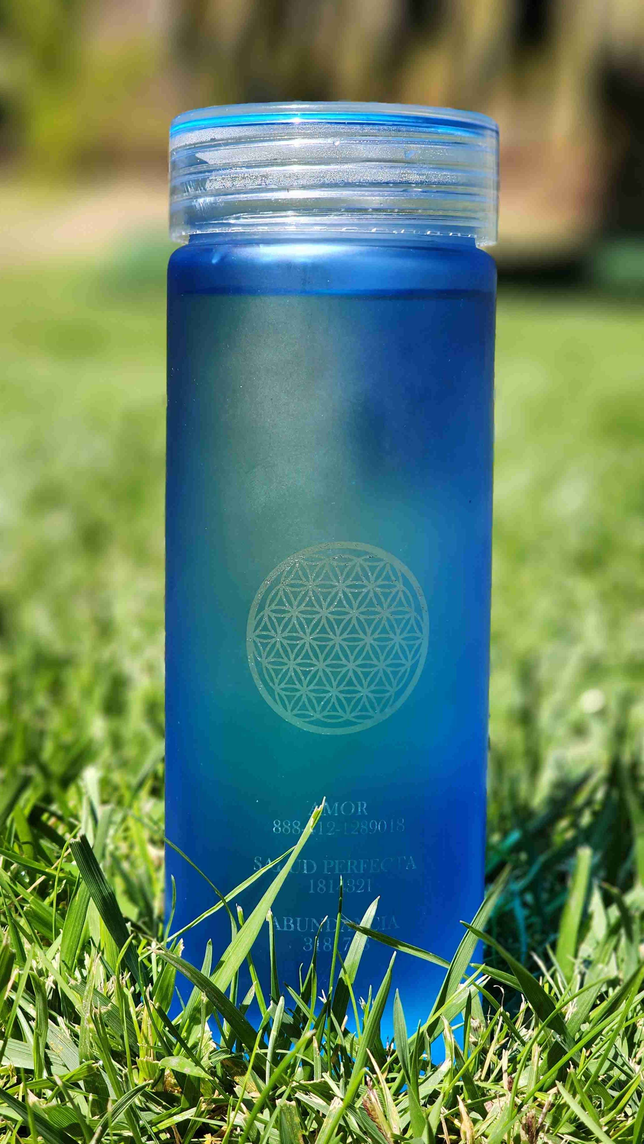 ✨ Botellas de vidrio azul para solarizar agua con - miniatura 3