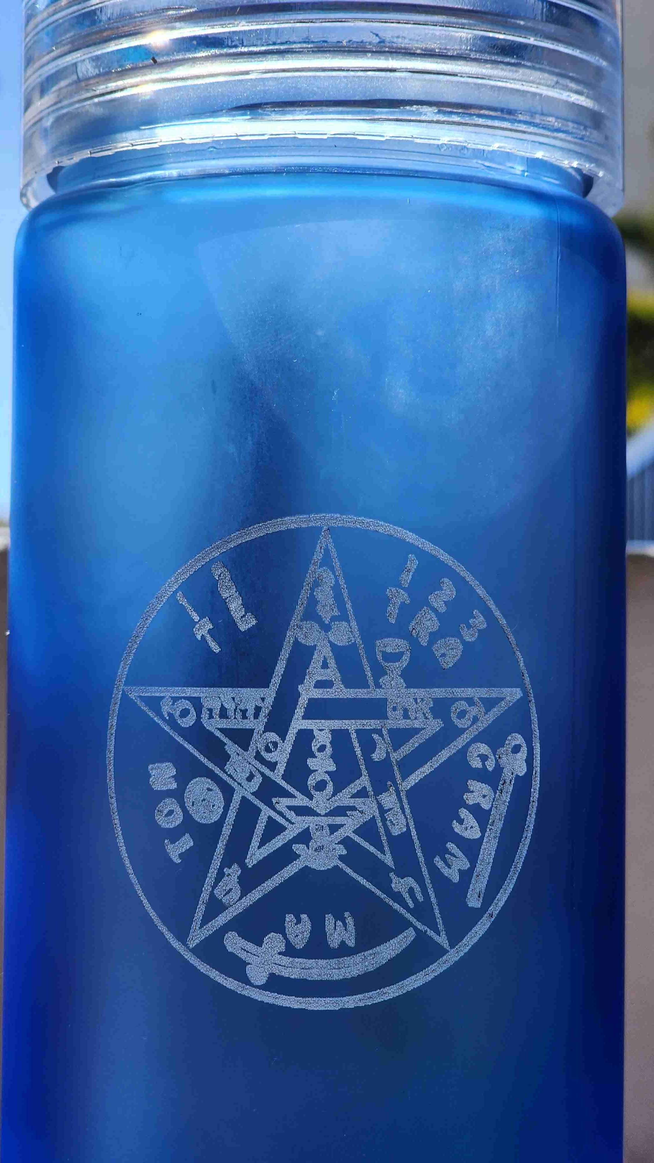 ✨ Botellas de vidrio azul para solarizar agua con - miniatura 4