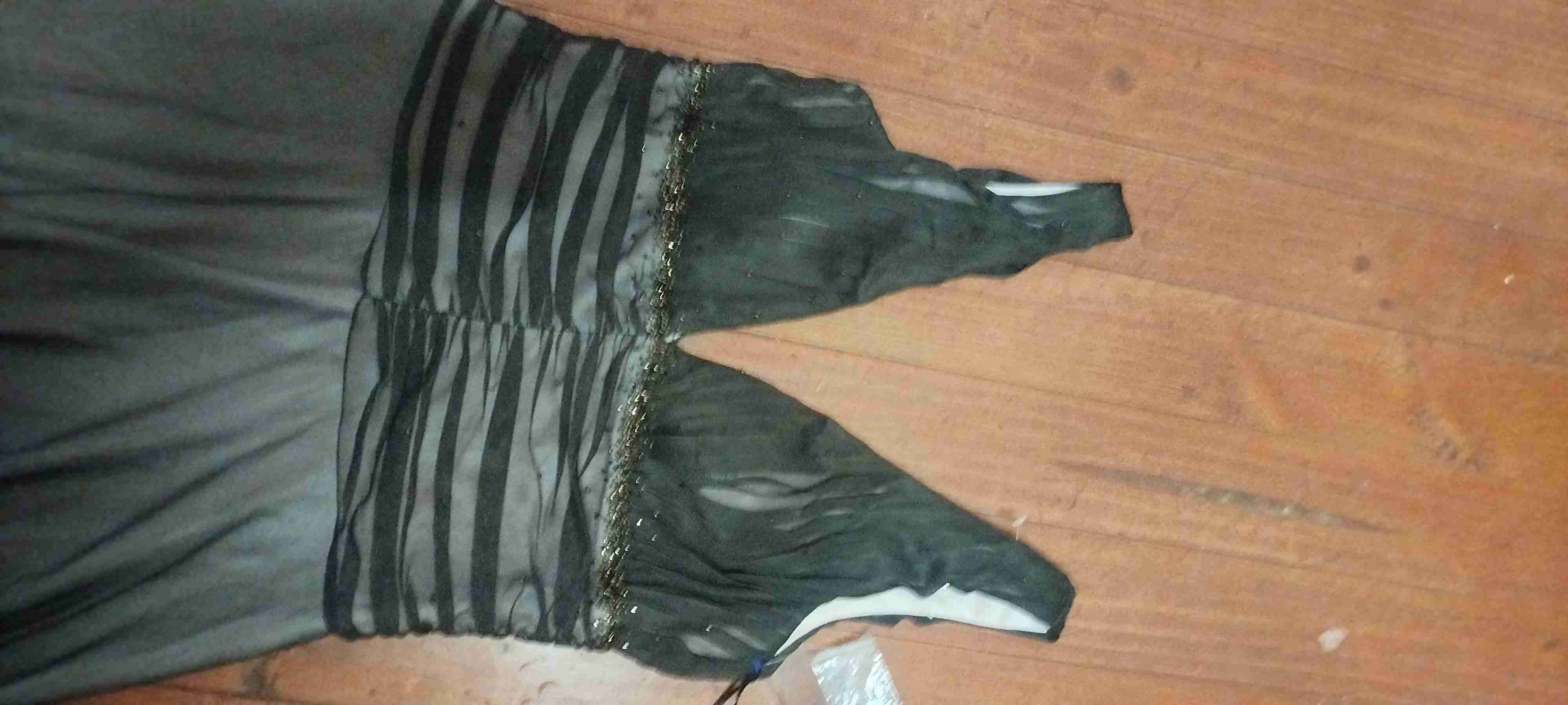 Vestido azul con lentejuelas - miniatura 3