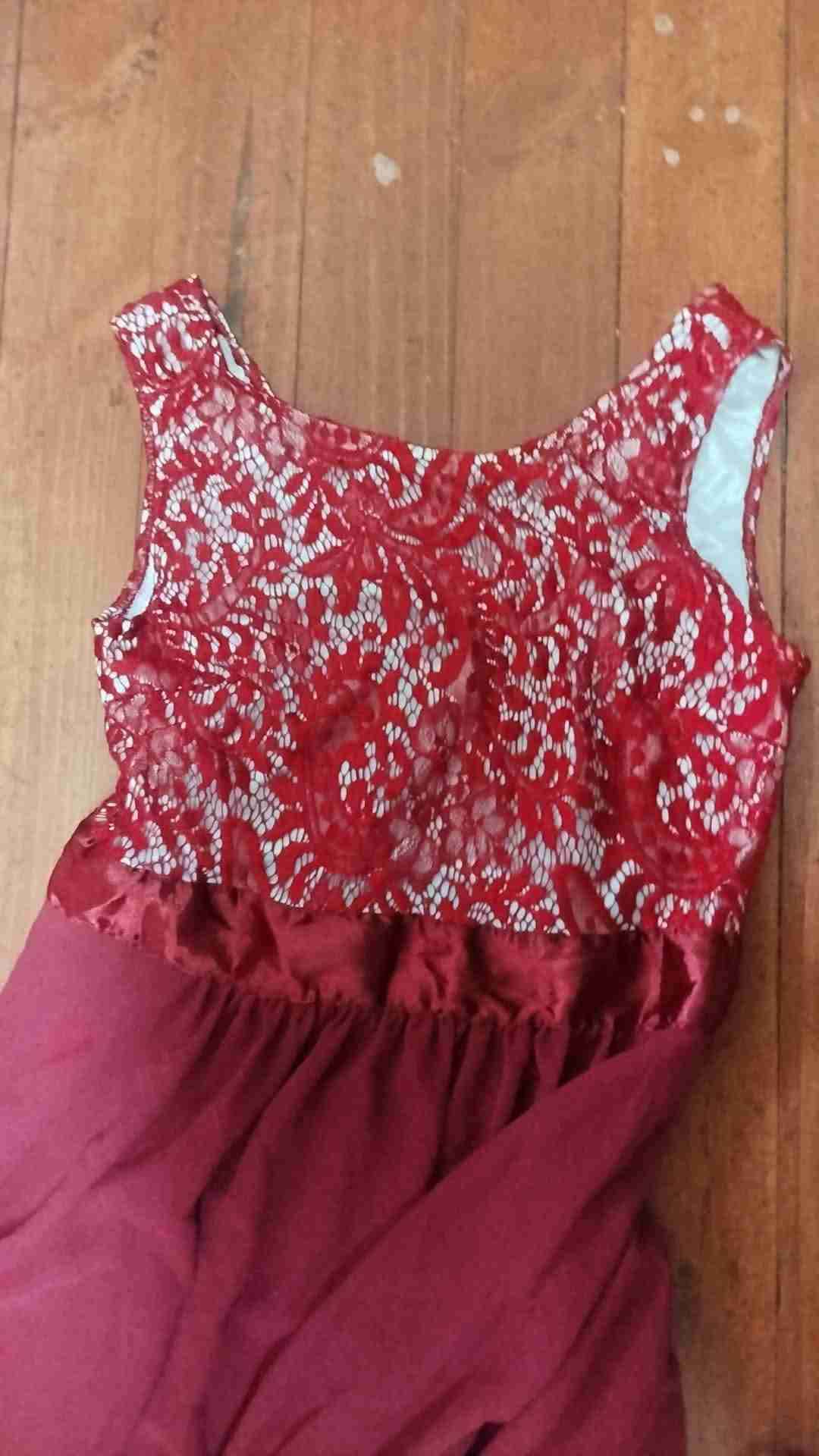 Vestido azul con lentejuelas - miniatura 6