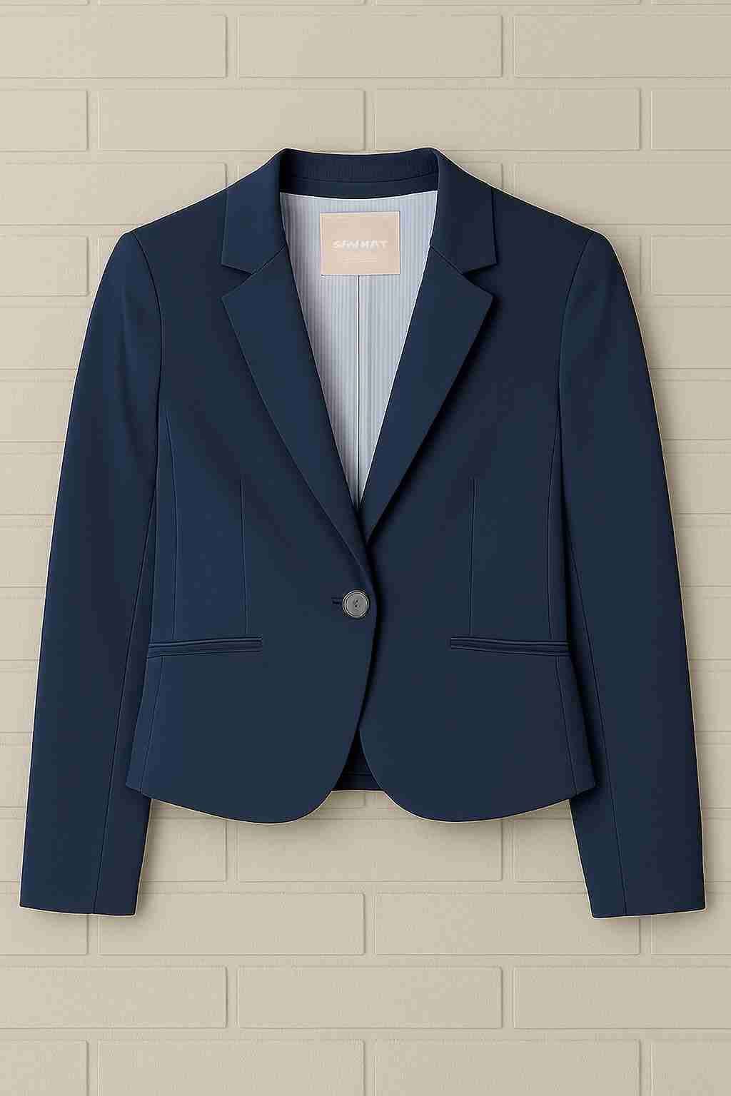 Blazer azul elegante mujer