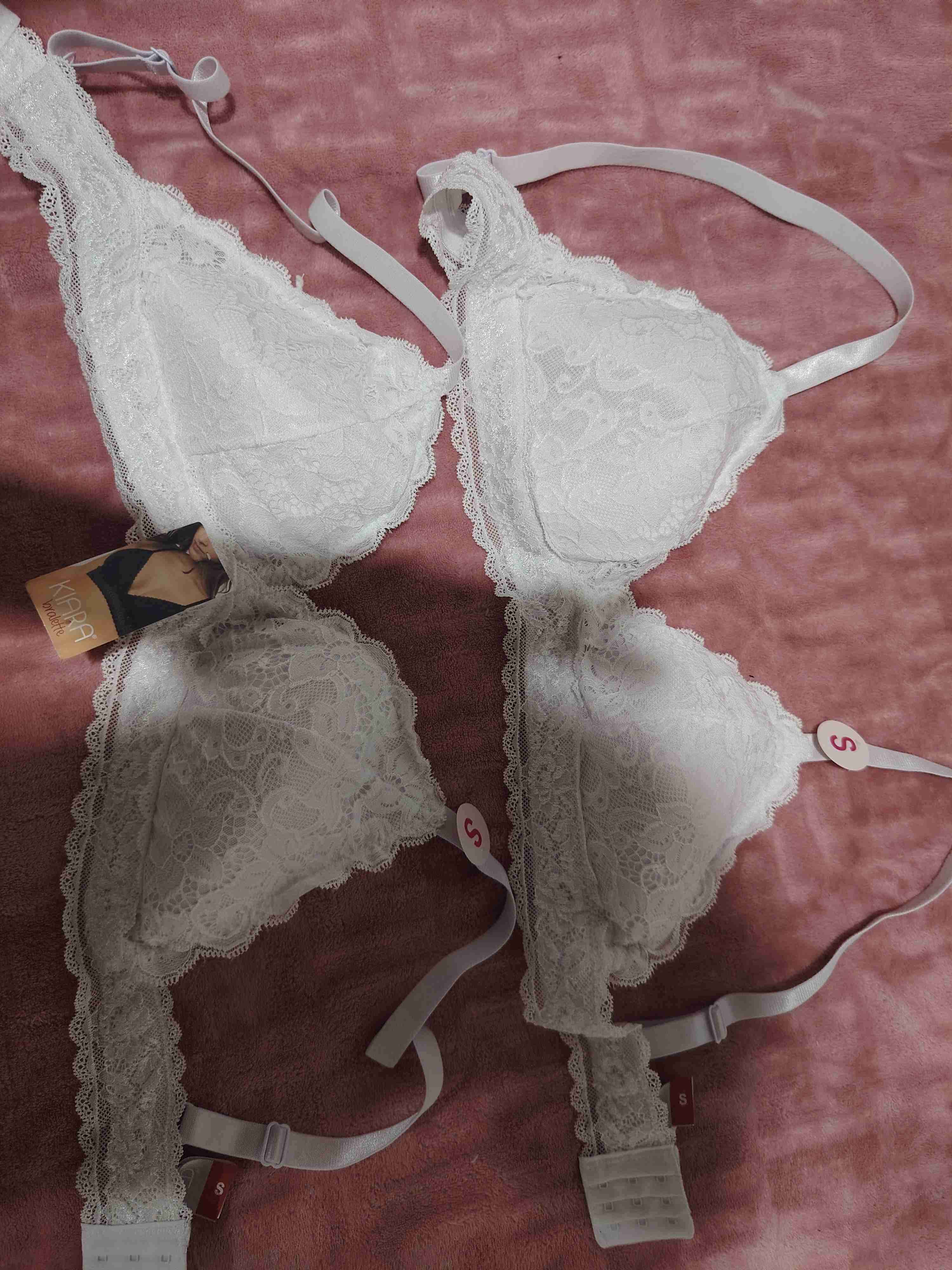 Conjunto de lencería blanco encaje