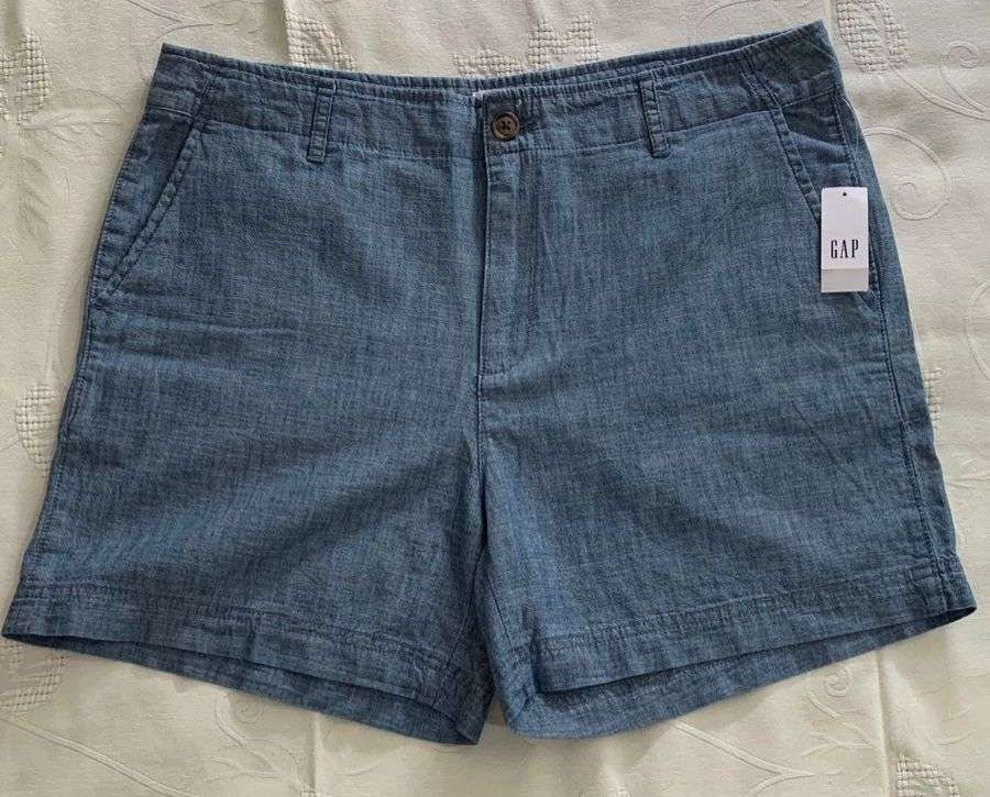 Shorts de mezclilla azul GAP NUEVO CON ETIQUETA - miniatura 1
