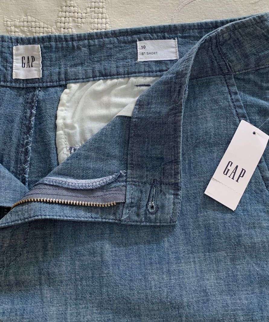 Shorts de mezclilla azul GAP NUEVO CON ETIQUETA - miniatura 2