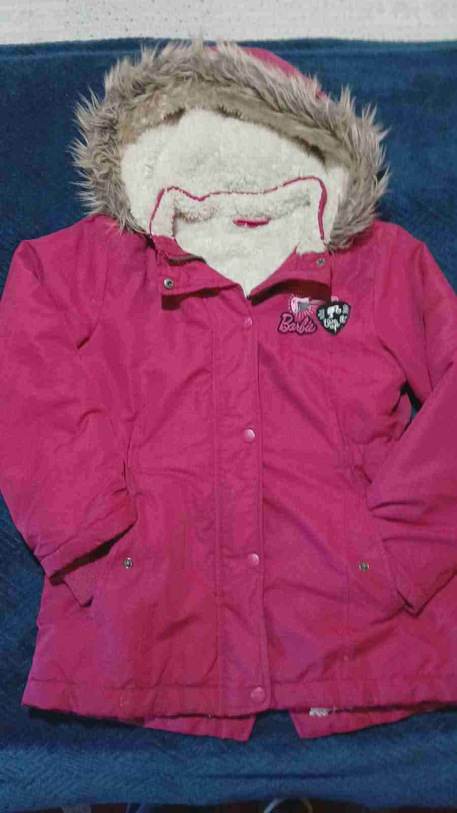 Chaqueta de lana borreguillo beige y gris - miniatura 4