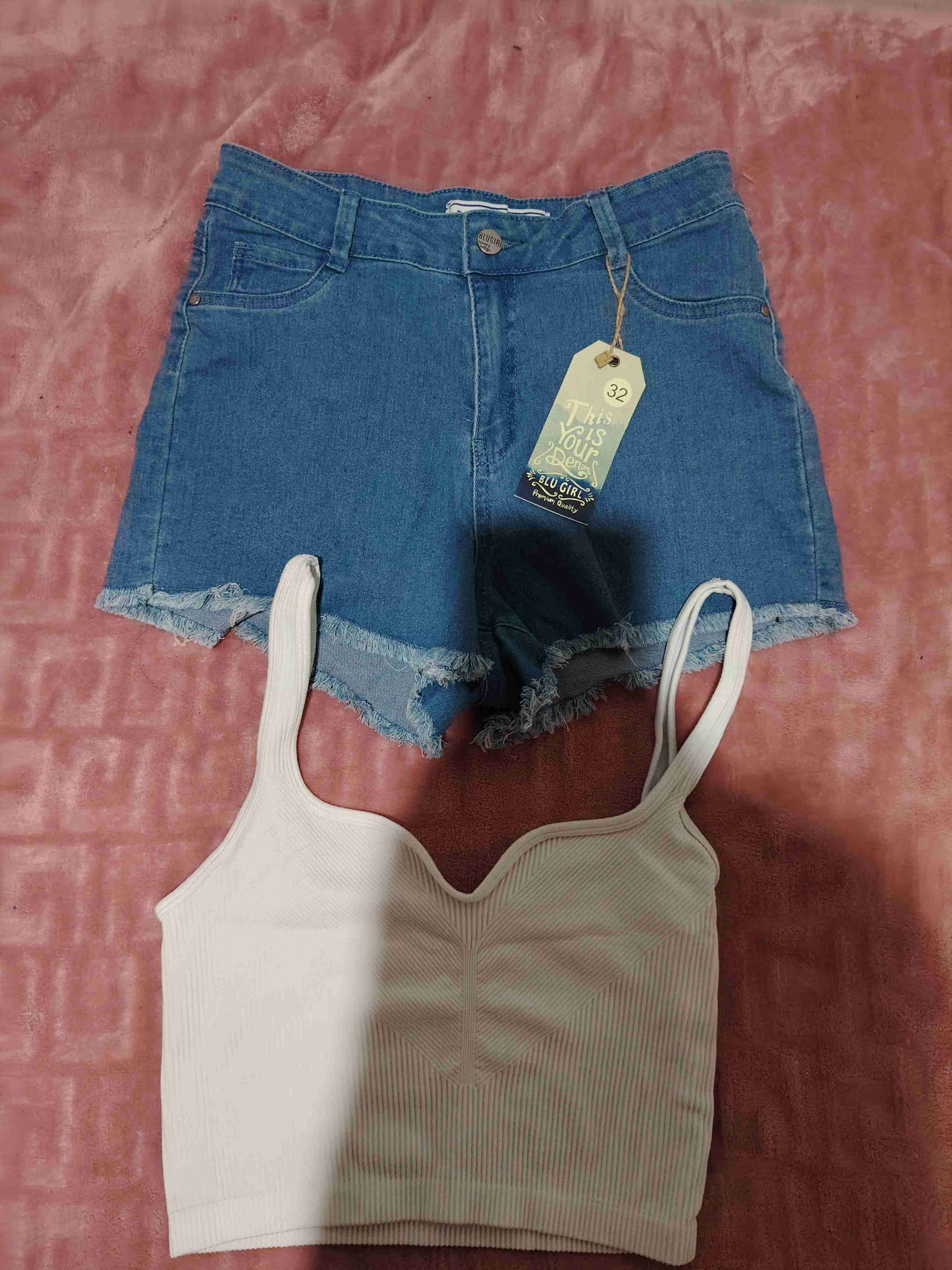 Conjunto Top y Short Denim