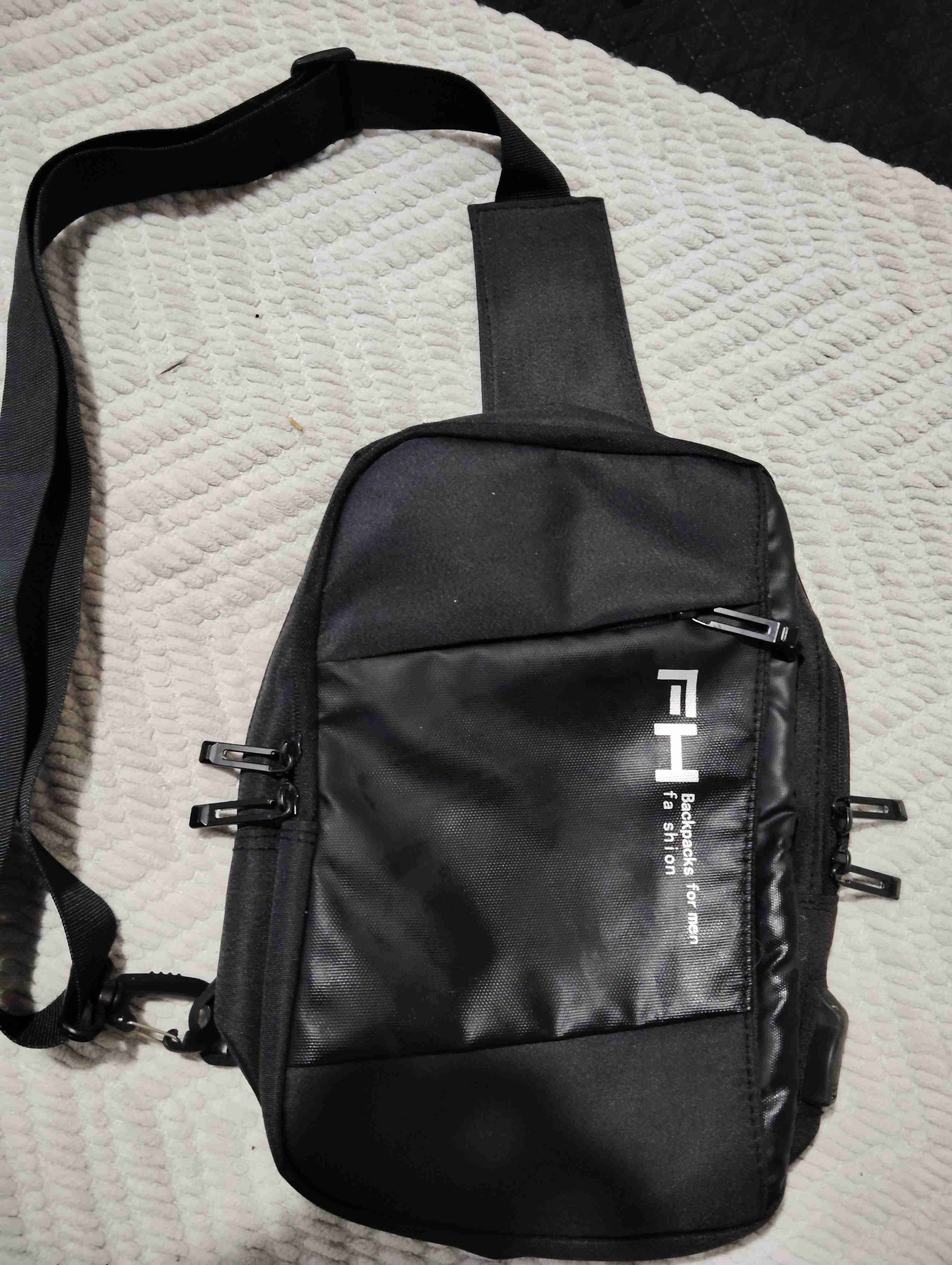 Riñonera negra resistente - miniatura 2