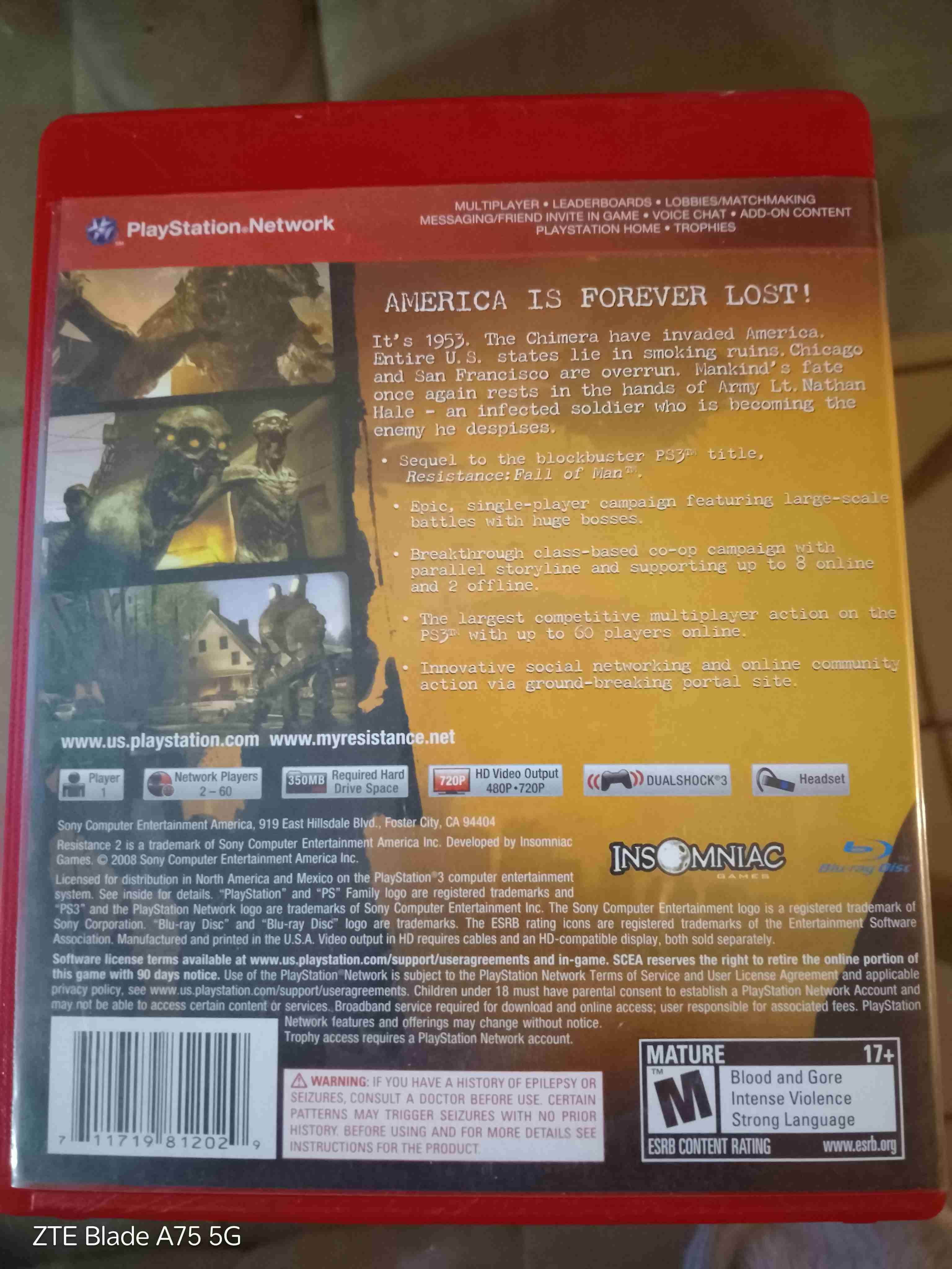 Juego PS3 Resistance 2 - miniatura 3