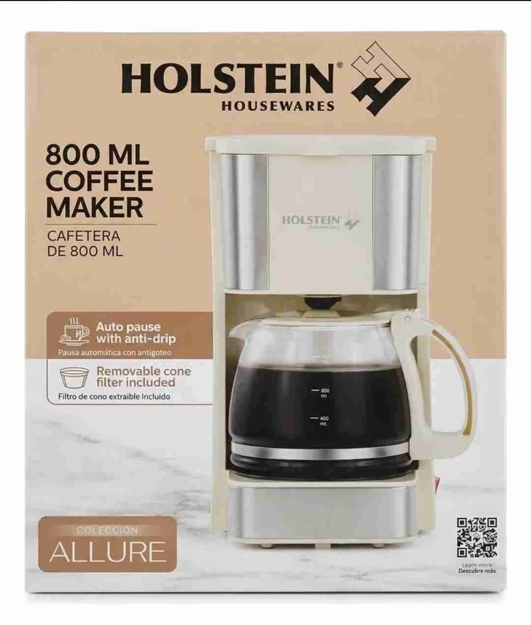 Cafetera Eléctrica Holstein 800ml. Nueva - miniatura 1