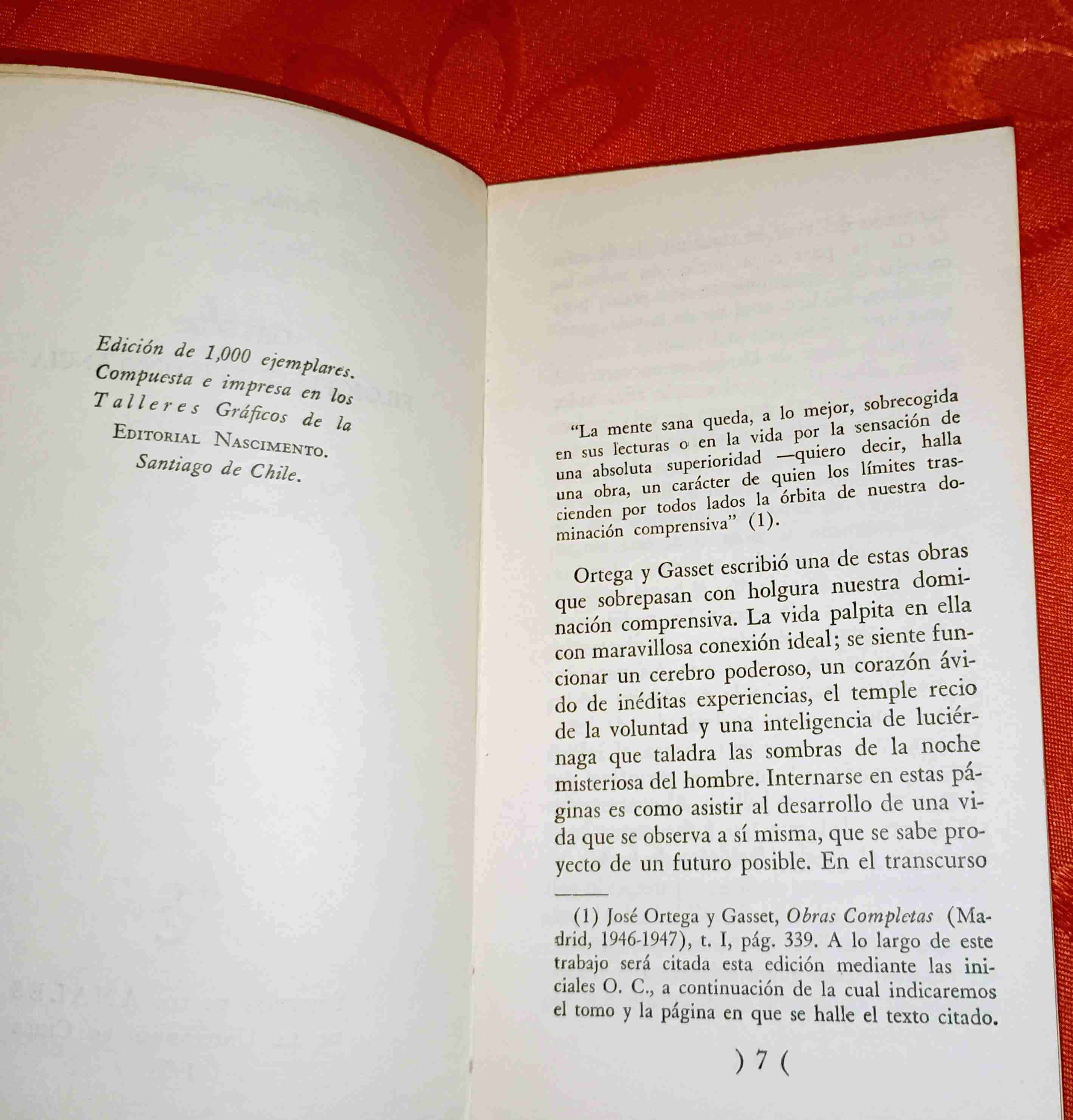 Libro Ortega Filosofía y Circunstancia - miniatura 3