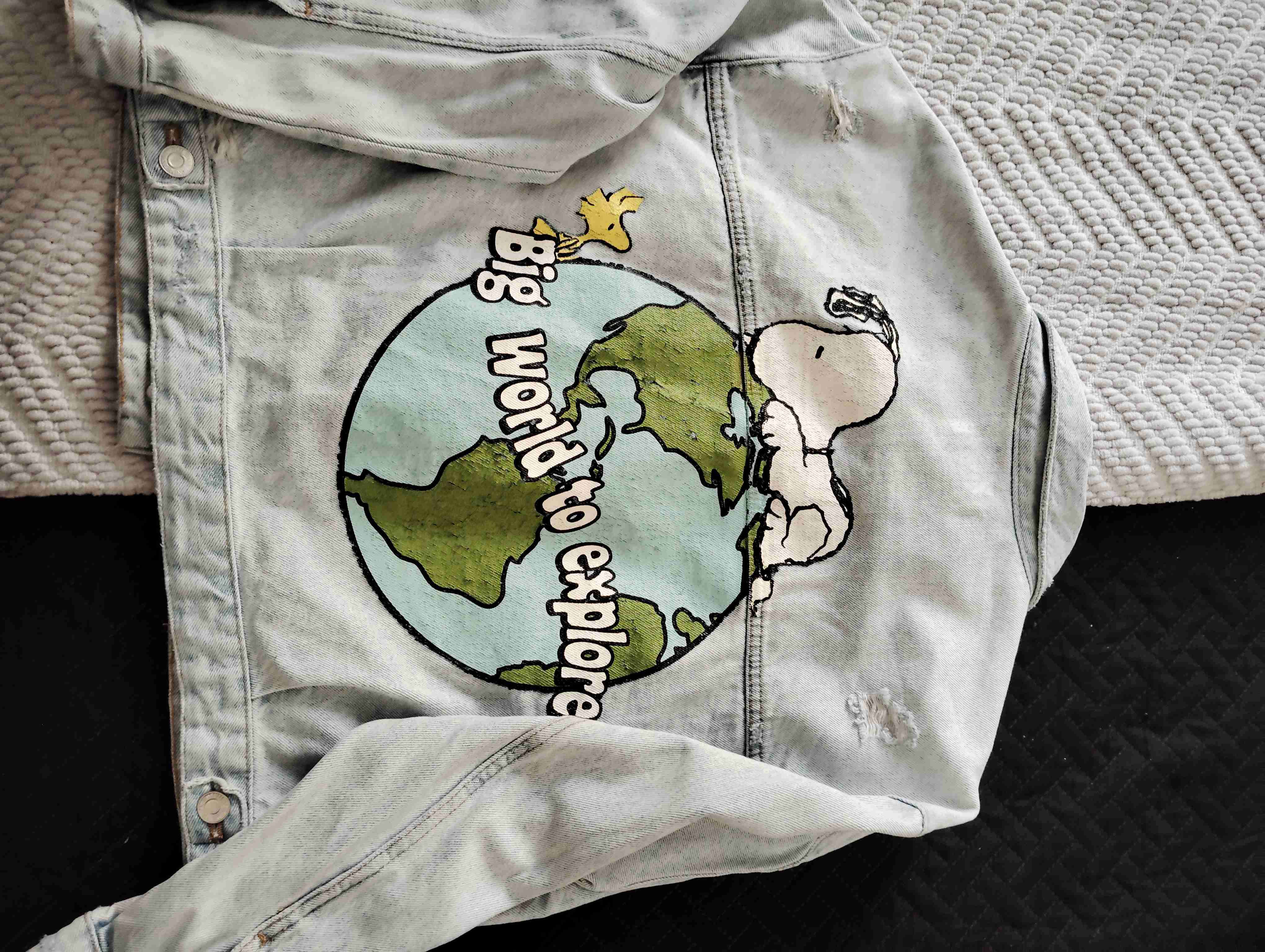 Chaqueta de mezclilla Snoopy - miniatura 1