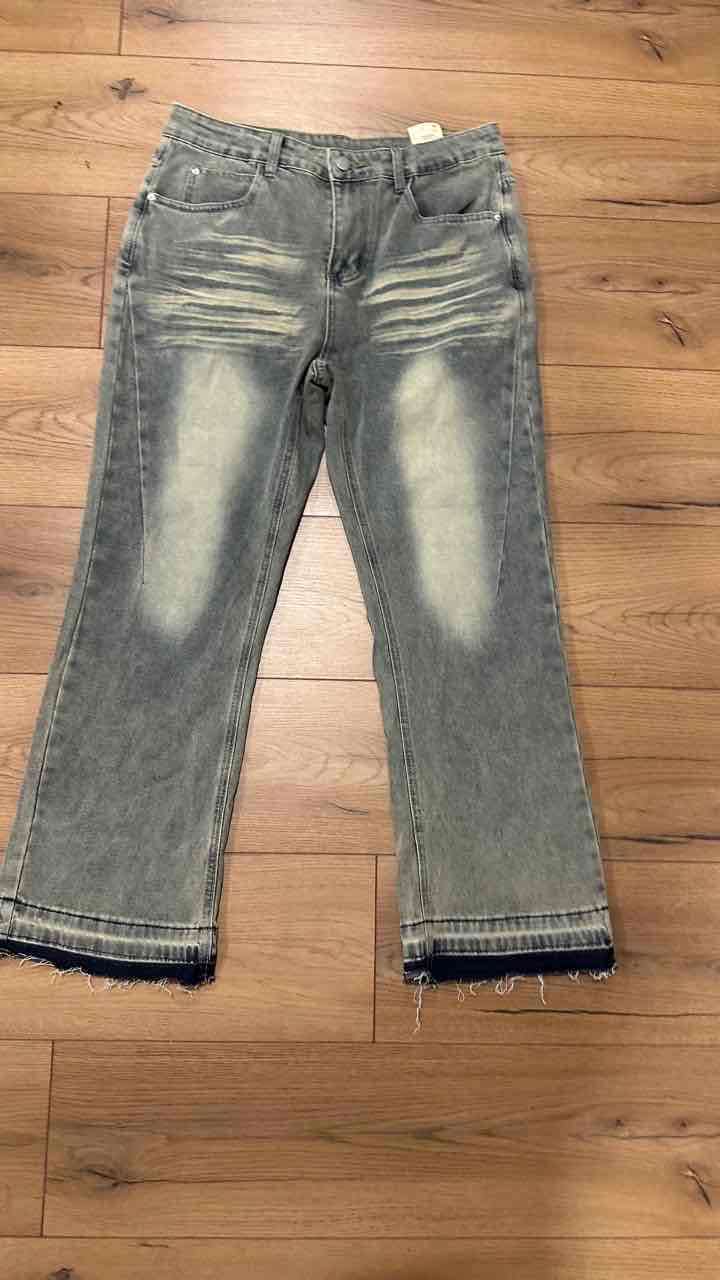 Jeans desgastados grises - miniatura 1