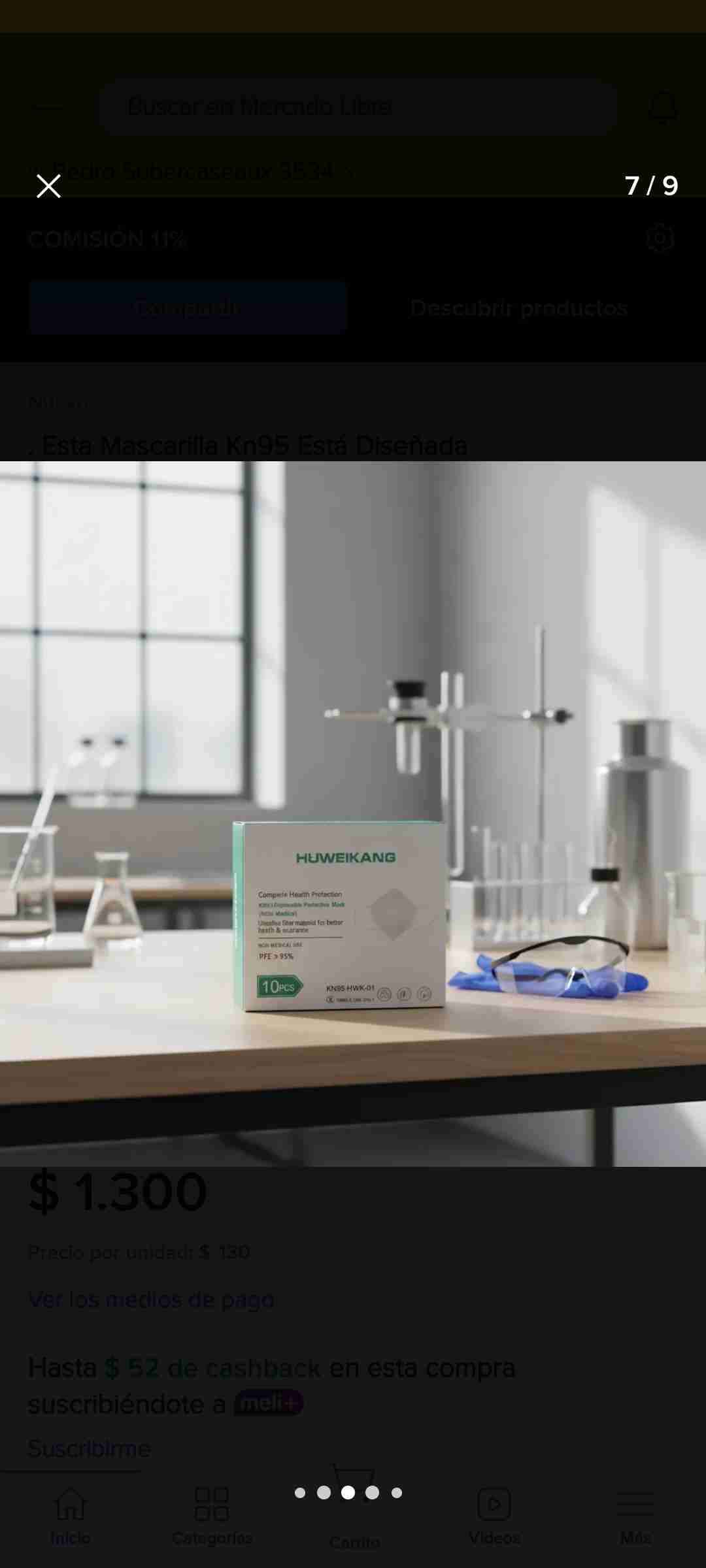 Caja de mascarillas KN95 desechables - miniatura 2