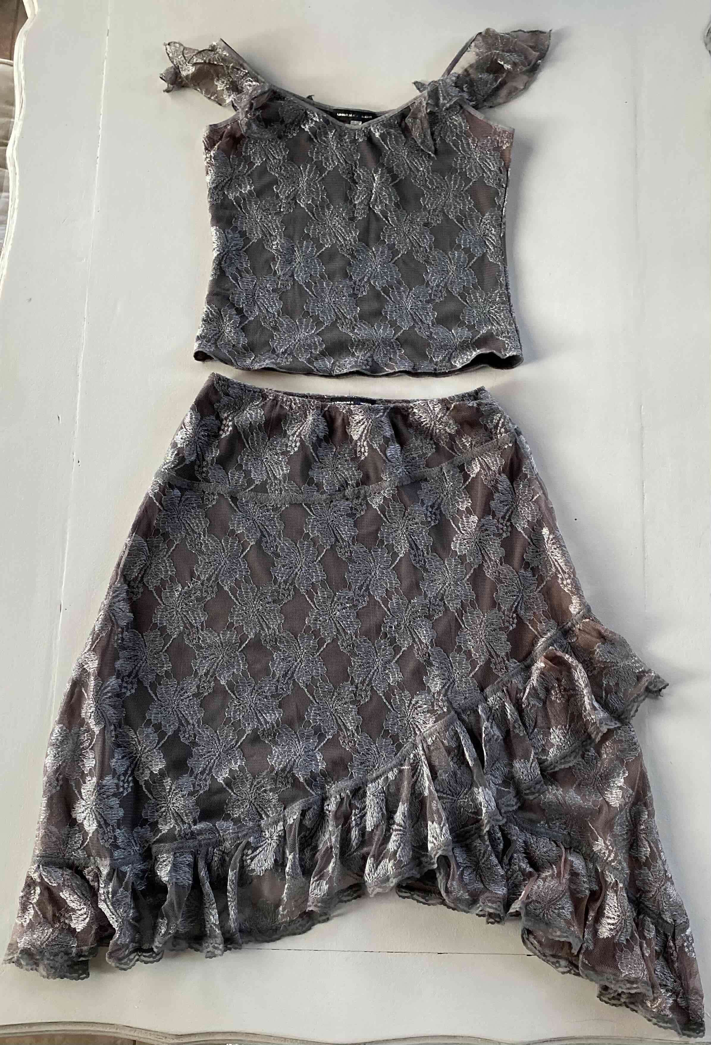 Conjunto top y falda fiesta Talla L - miniatura 1