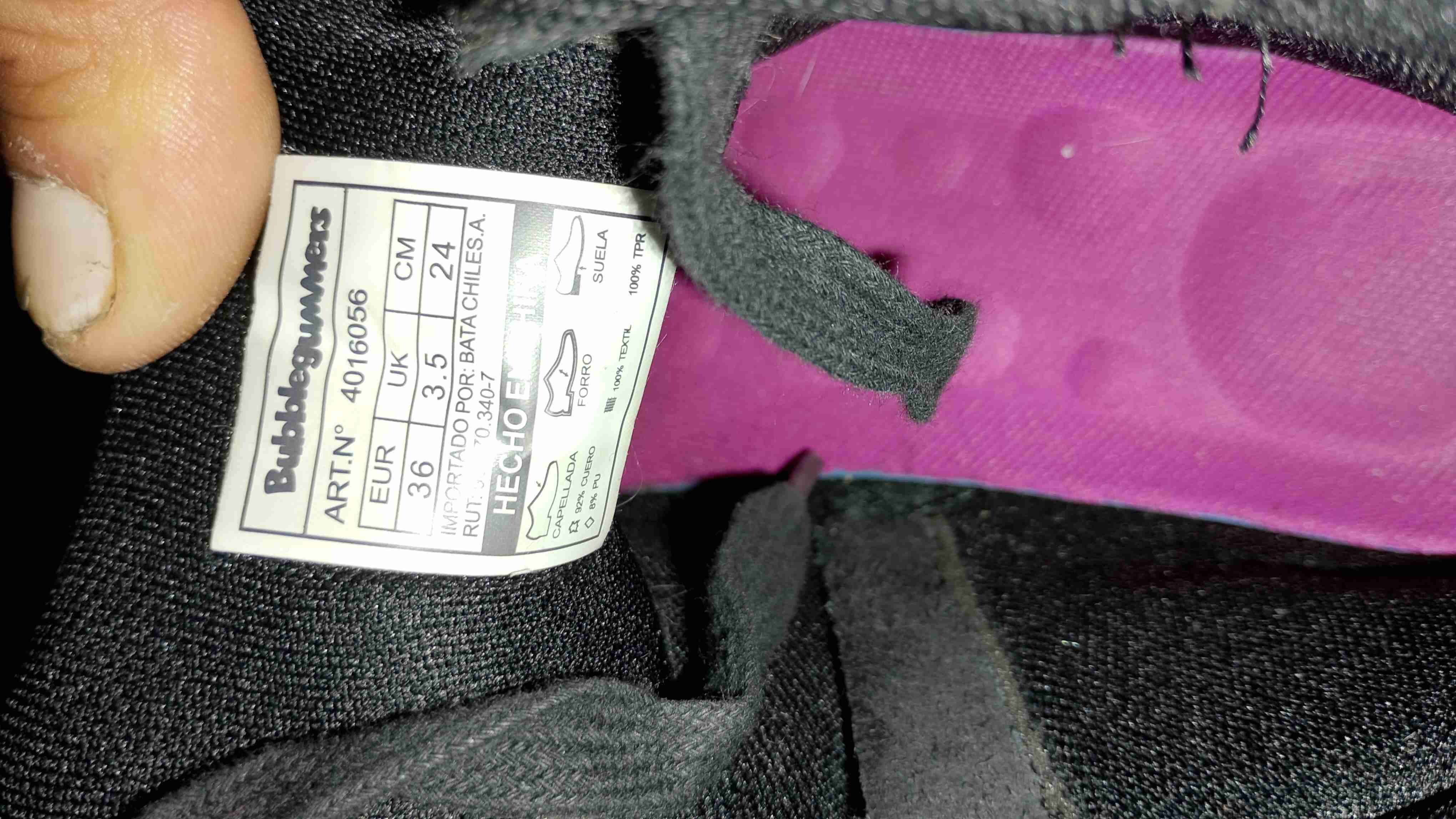 Botines negros para niña (Bubble gummers) - miniatura 3