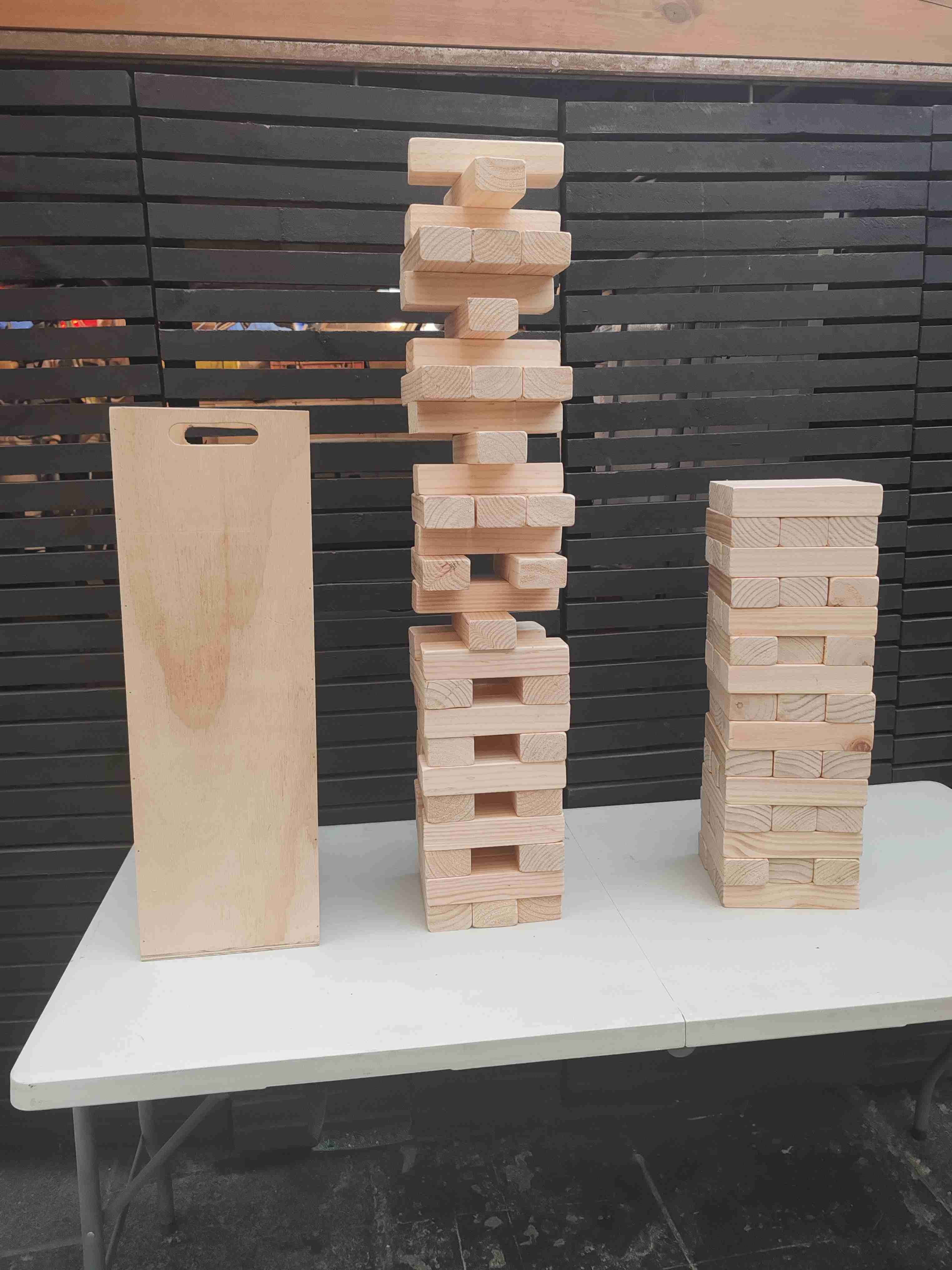 Juego Jenga de madera XL - miniatura 2