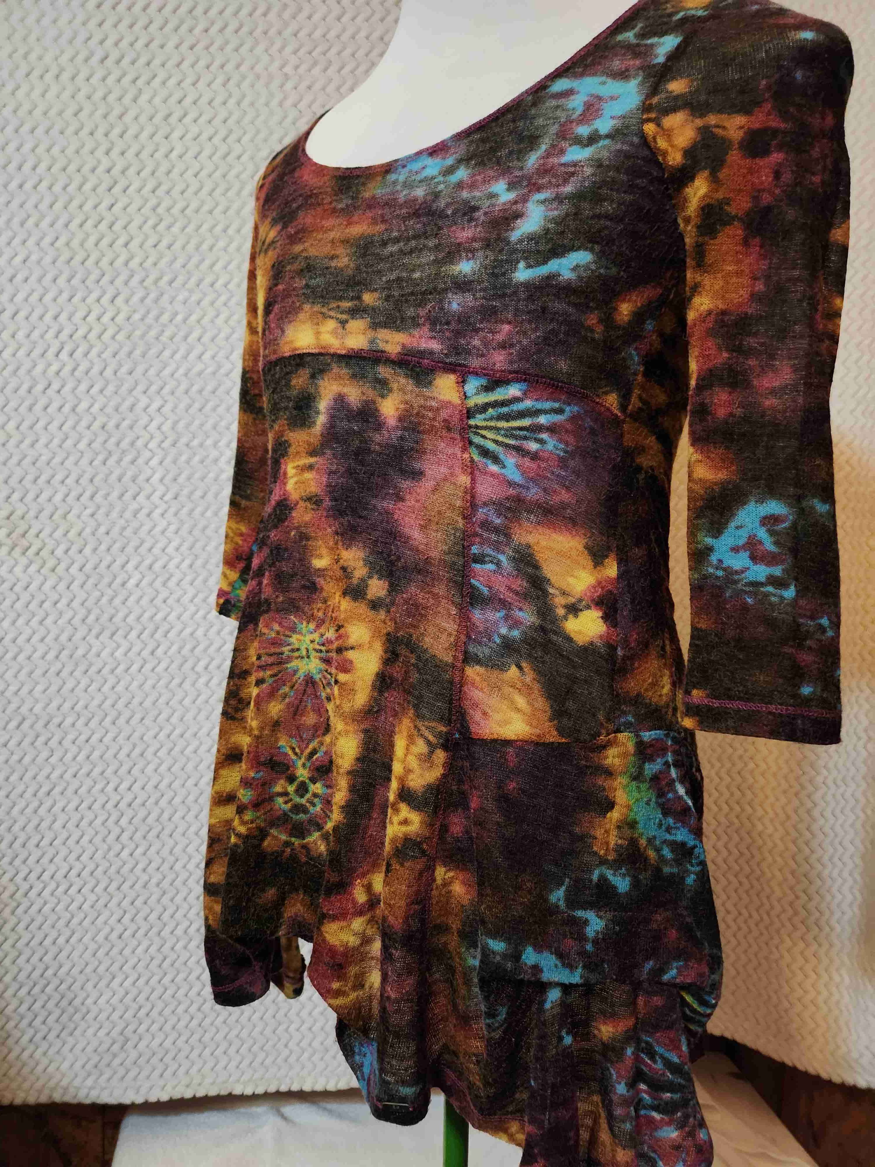 Vestido tie-dye colorido - miniatura 2