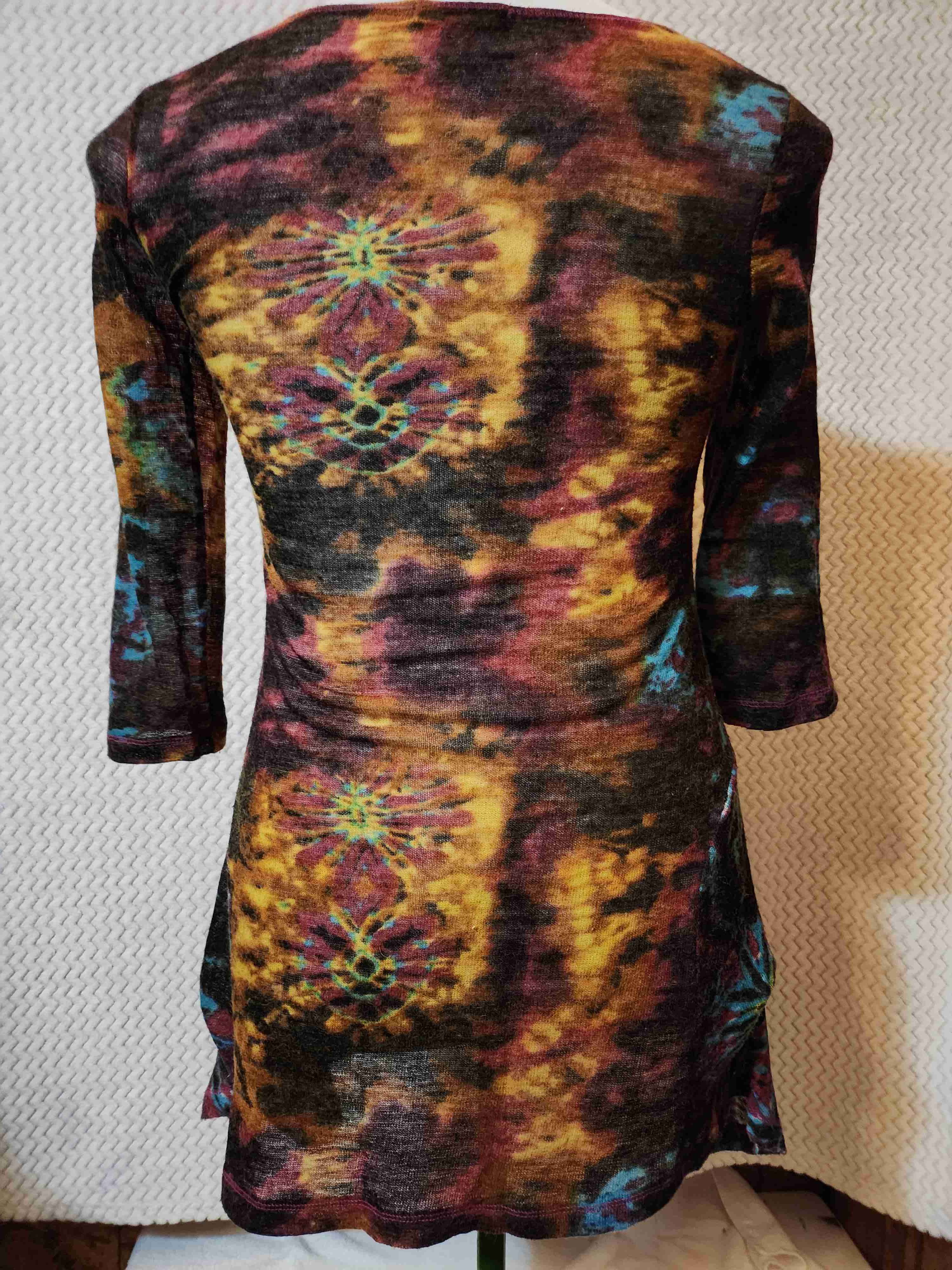 Vestido tie-dye colorido - miniatura 3