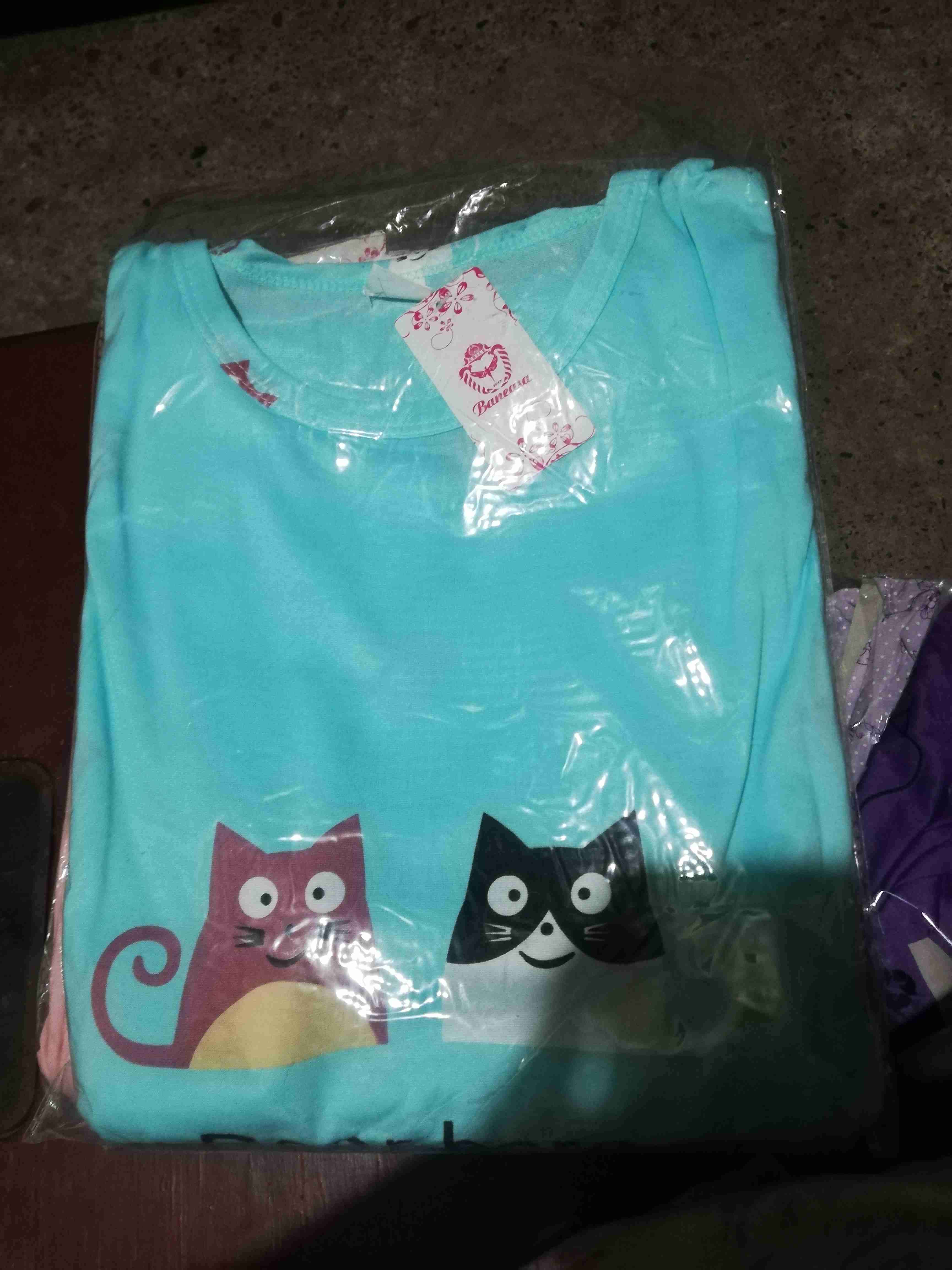 Pijama morado con cuadros - miniatura 2