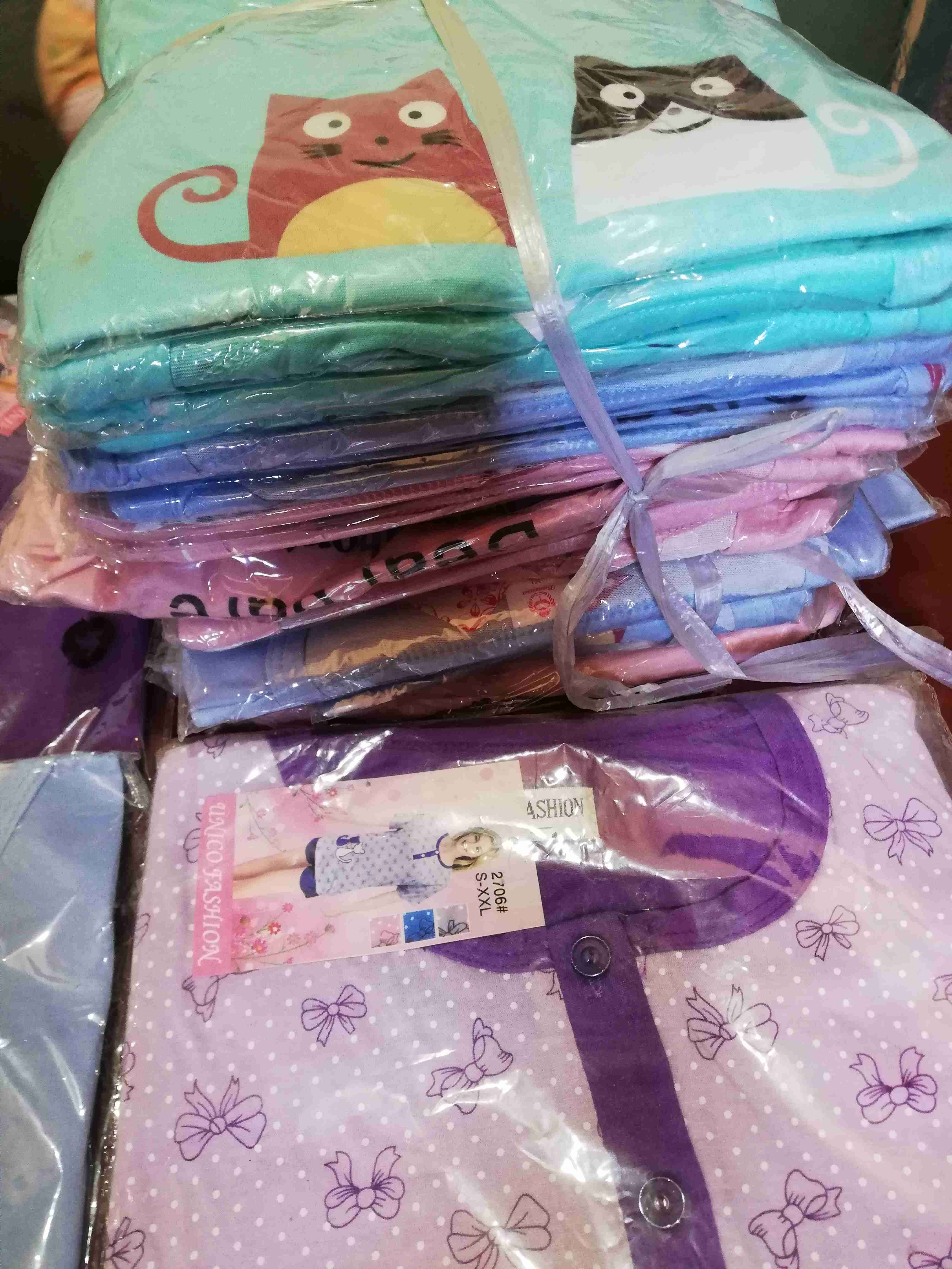 Pijama morado con cuadros - miniatura 4