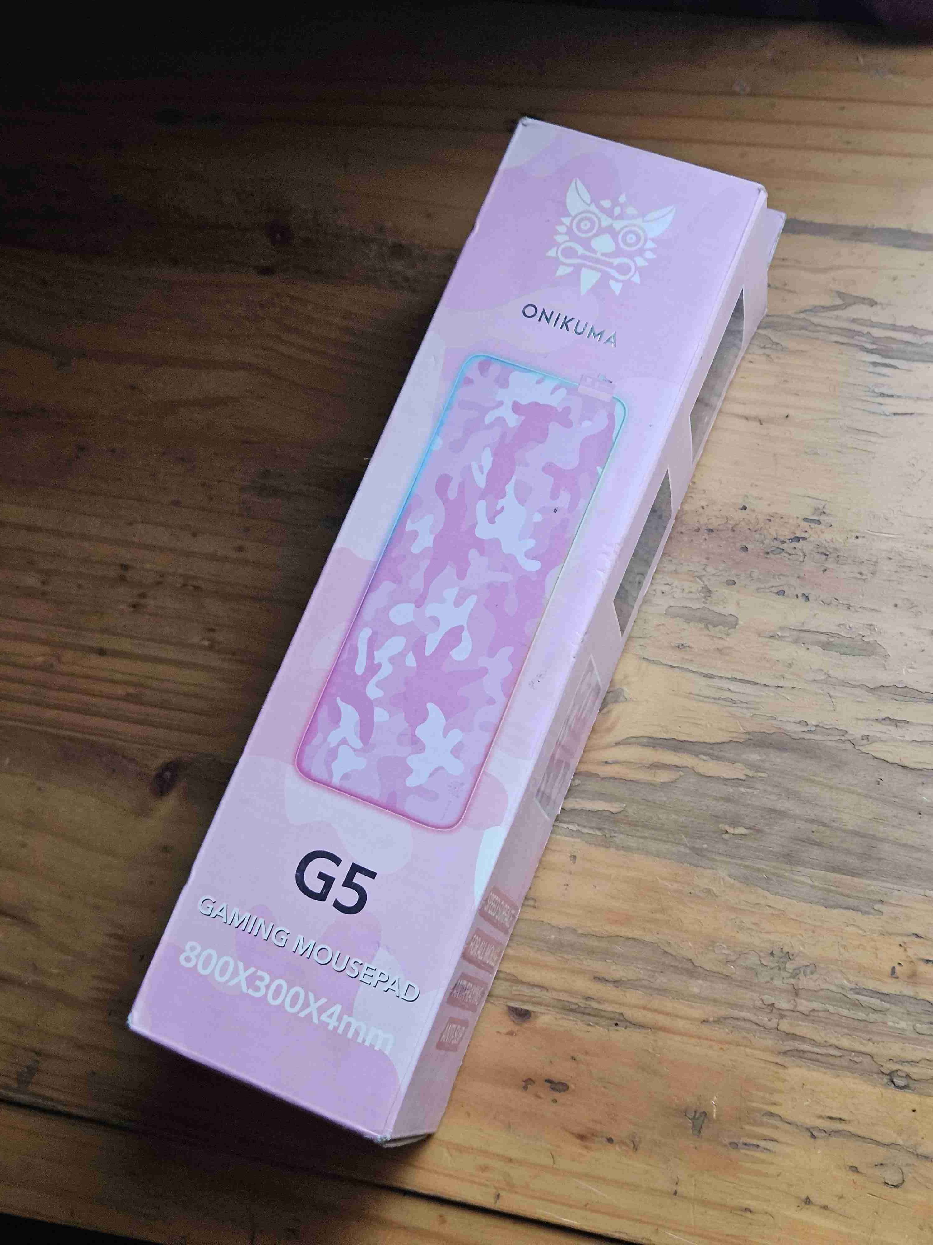 Mousepad gaming rosa Onikuma G5 - miniatura 2