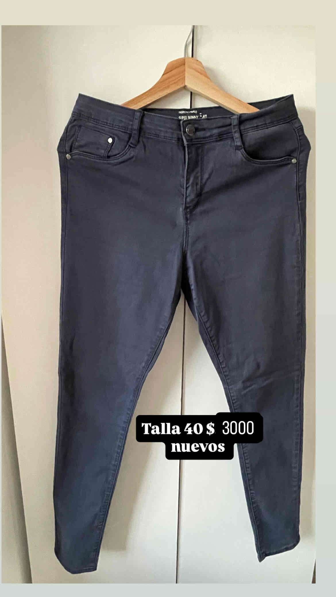 Jeans skinny azul talla 40 - miniatura 4