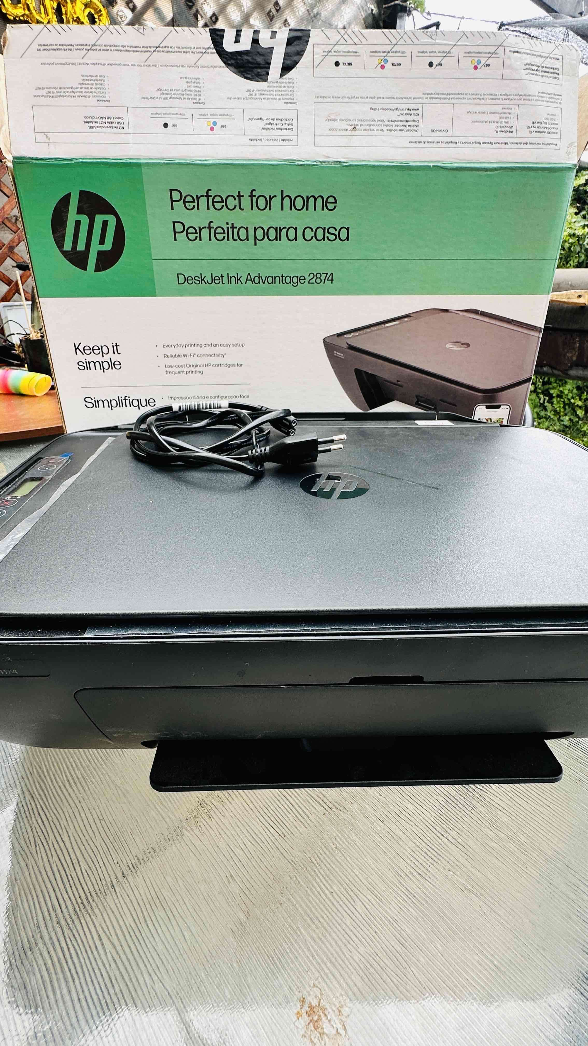 Impresora HP DeskJet Ink Advantage 2874 - miniatura 1