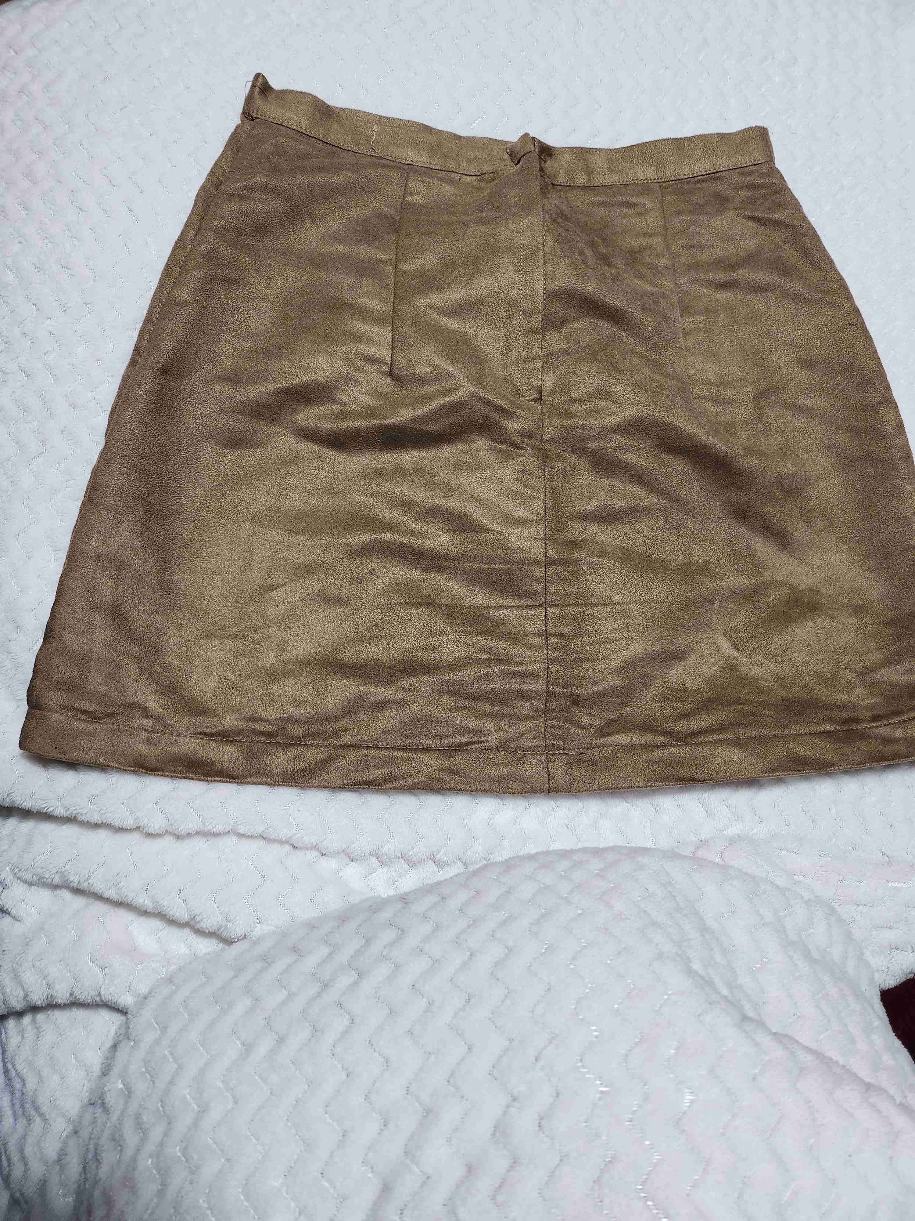 Falda marrón de gamuza - miniatura 2