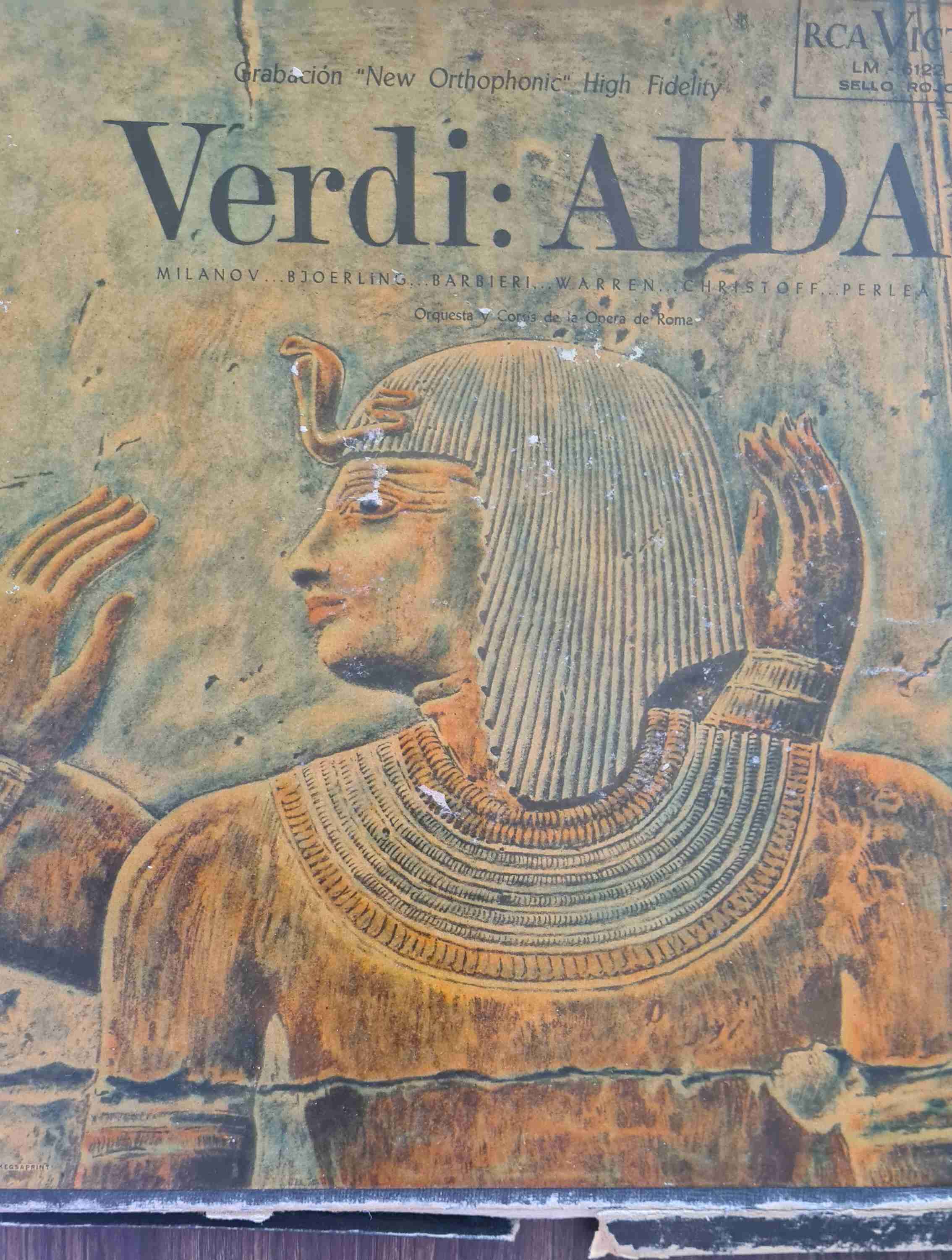 Disco vinilo ópera Aida Verdi - miniatura 1