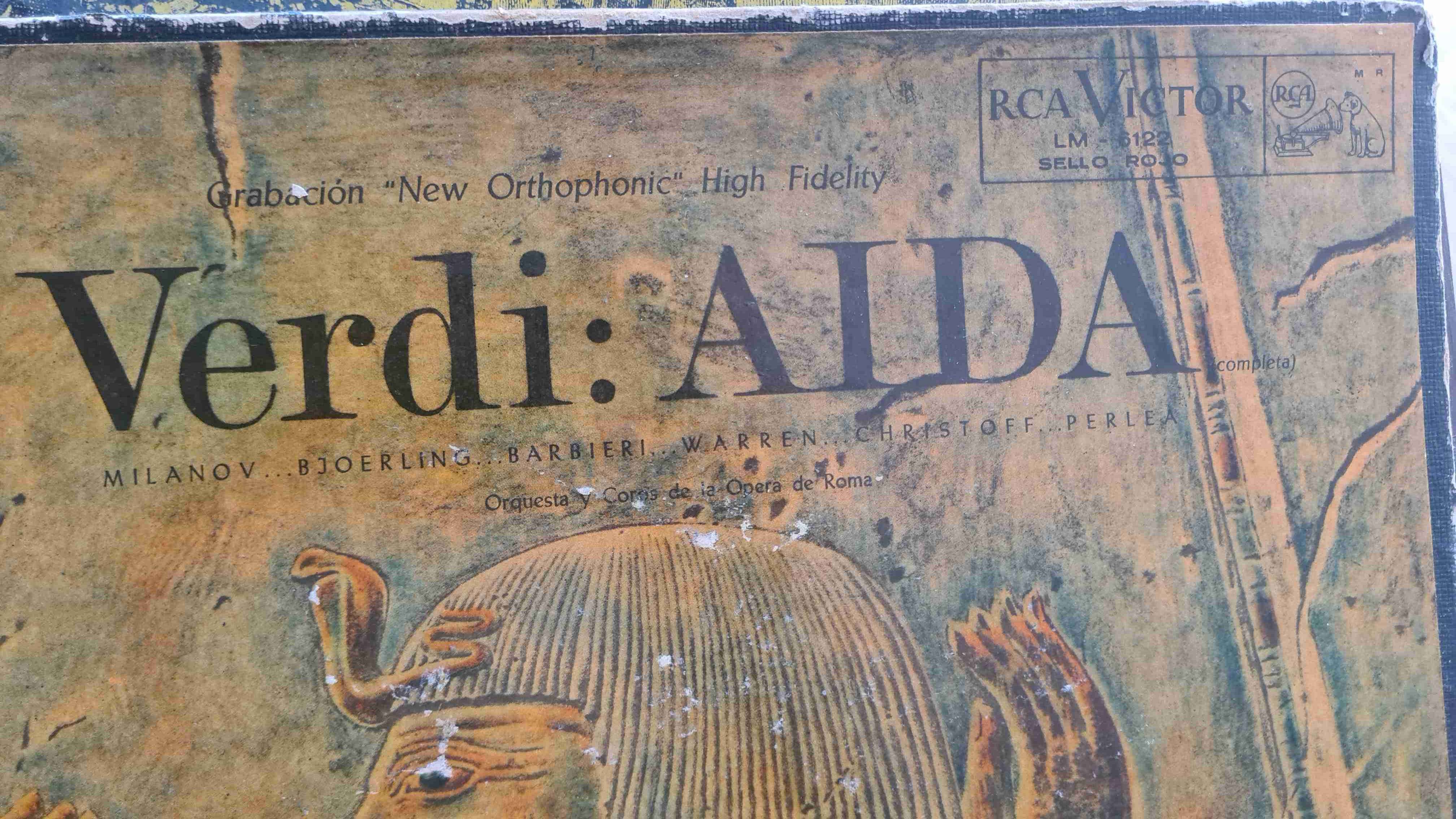 Disco vinilo ópera Aida Verdi - miniatura 2