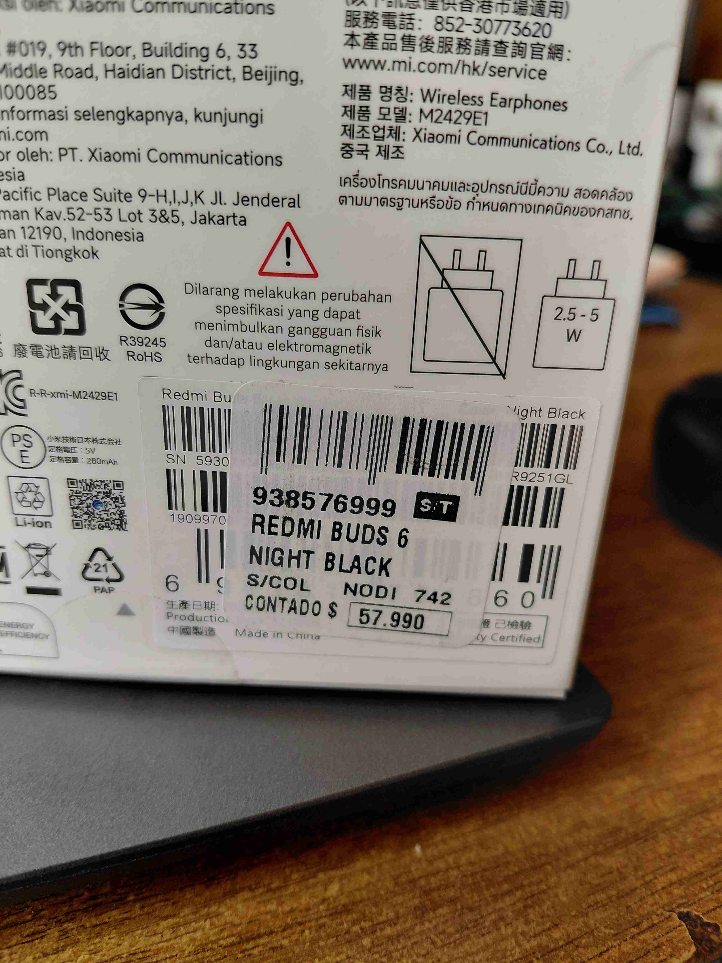 Audífonos Redmi Buds 6 nuevos - miniatura 2