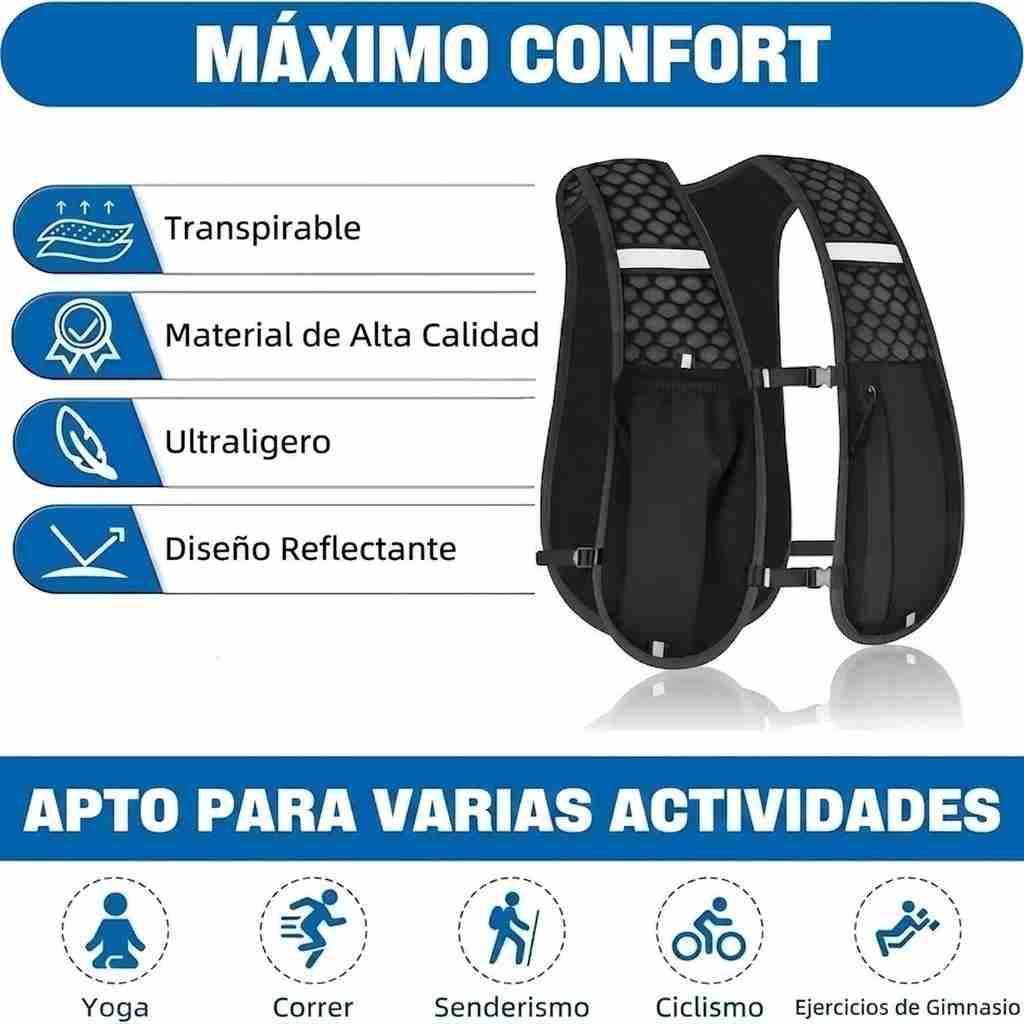 Mochila  hidratación  bicicleta trail running - miniatura 5