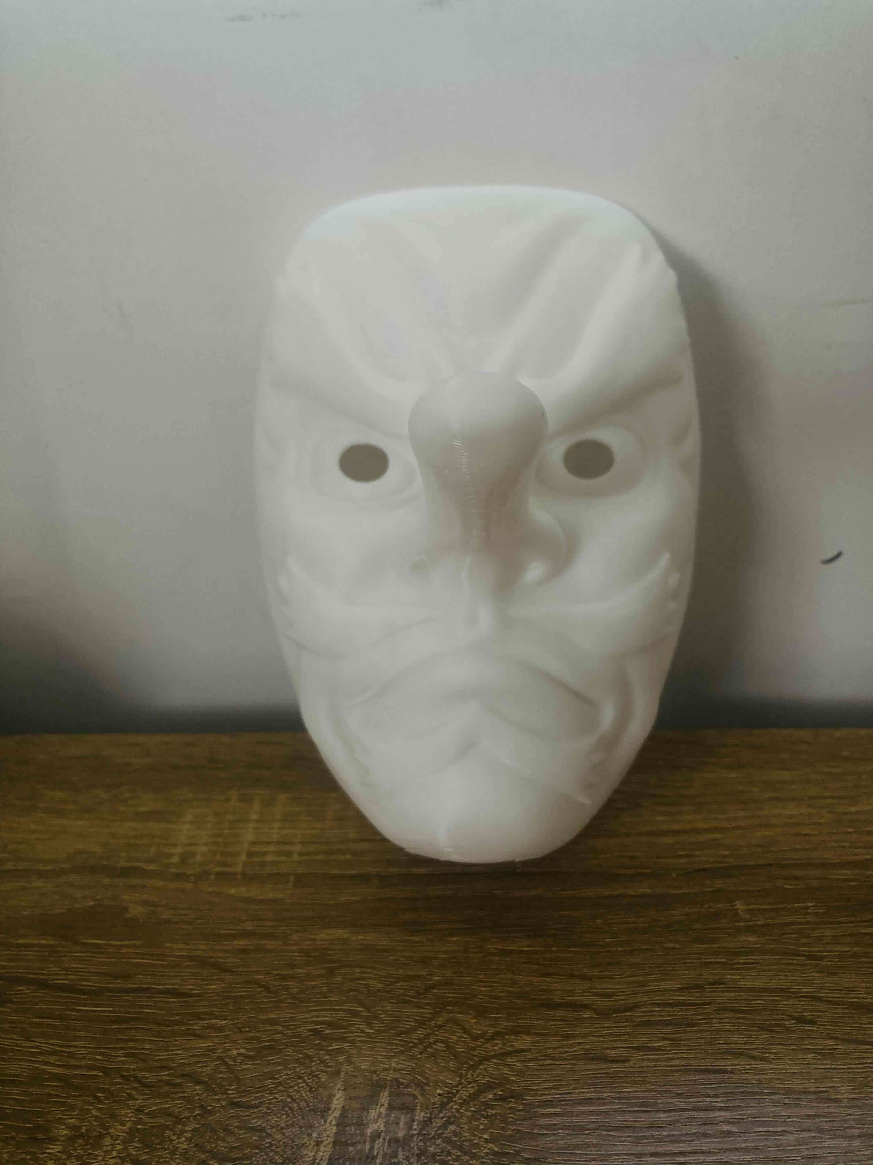 Máscara tengu decorativa blanca - miniatura 3