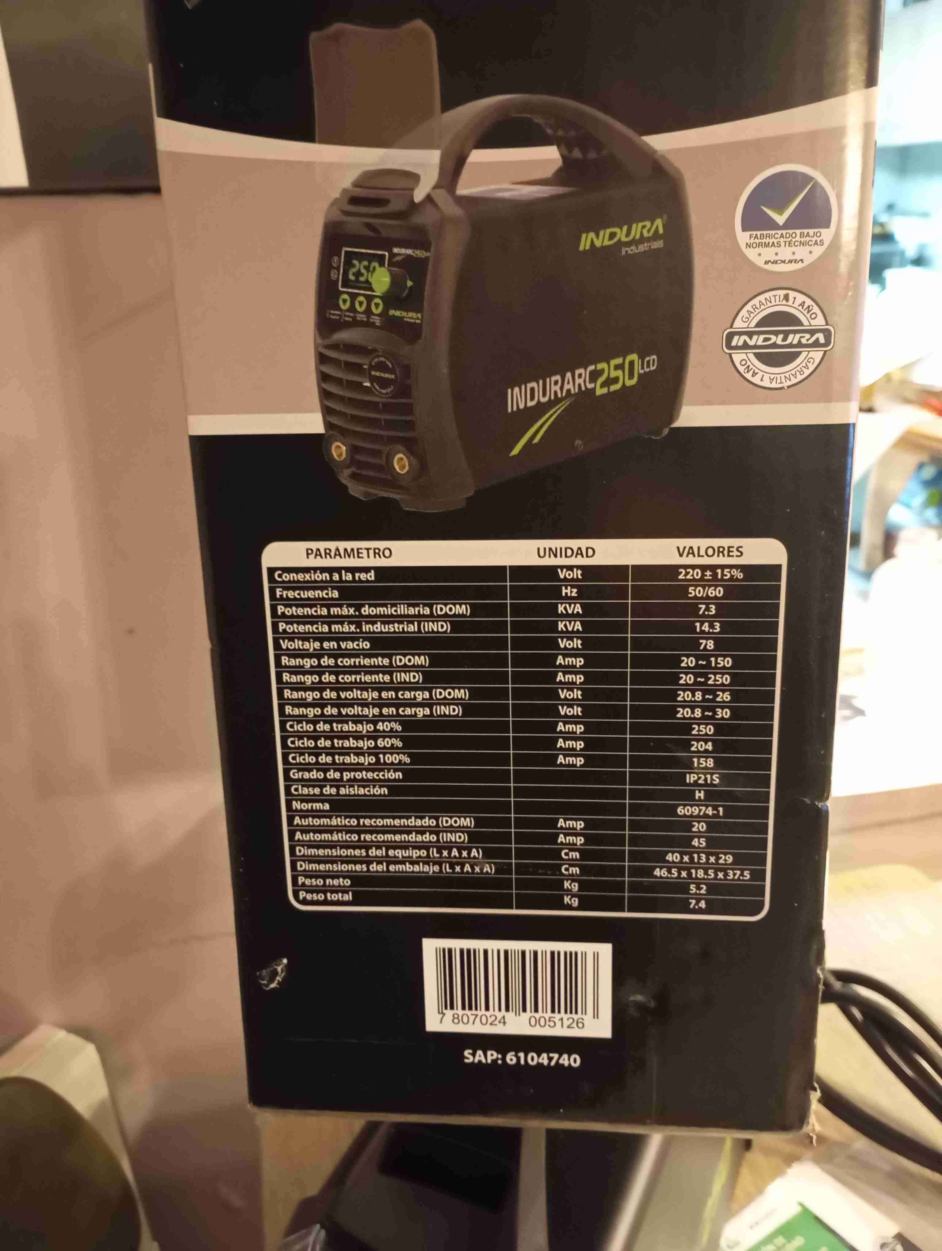 Soldadora Indurarc 250 LCD - miniatura 3