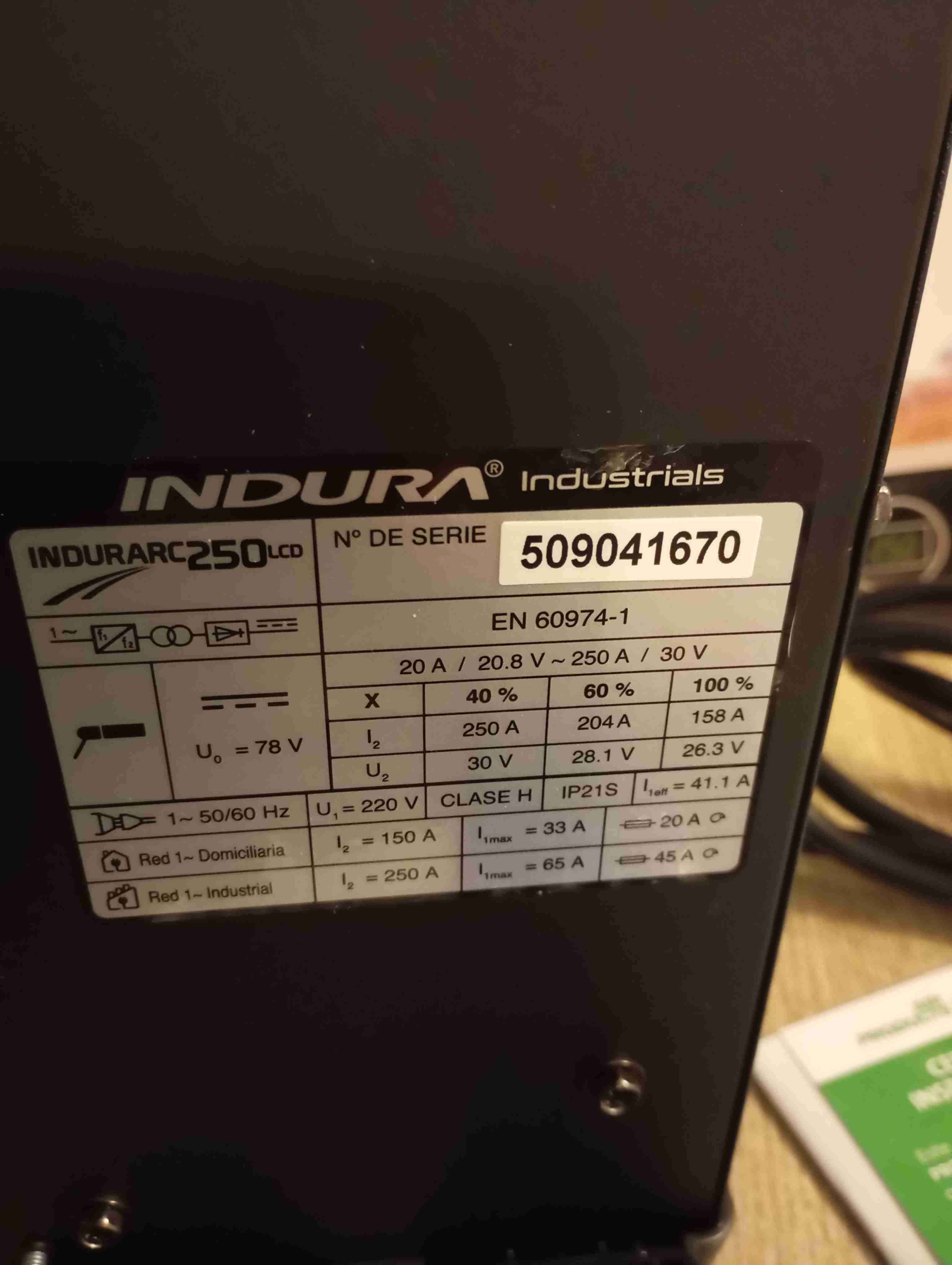 Soldadora Indurarc 250 LCD - miniatura 6