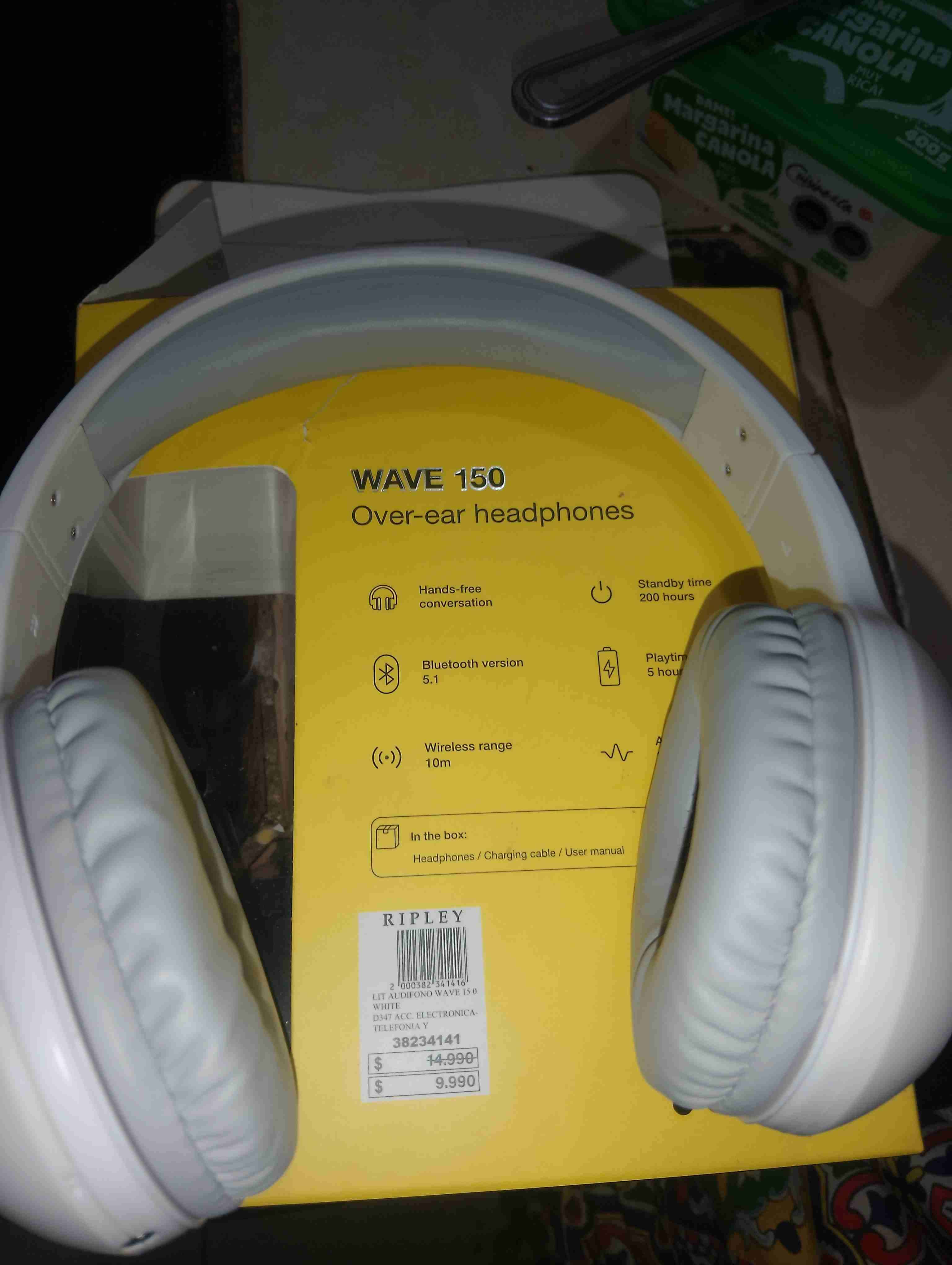 Audífonos over-ear Wave 150 blancos