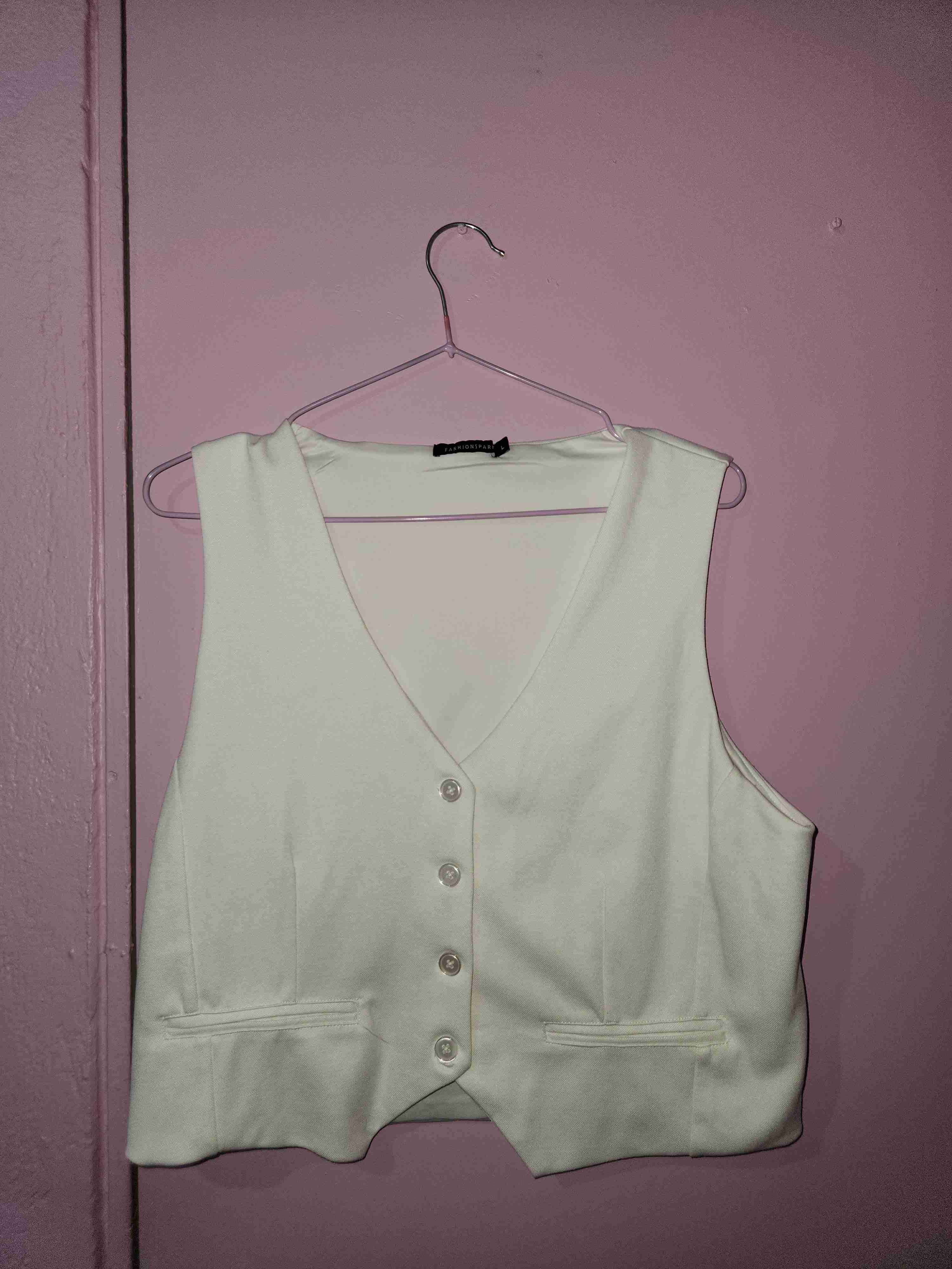 Chaleco blanco elegante