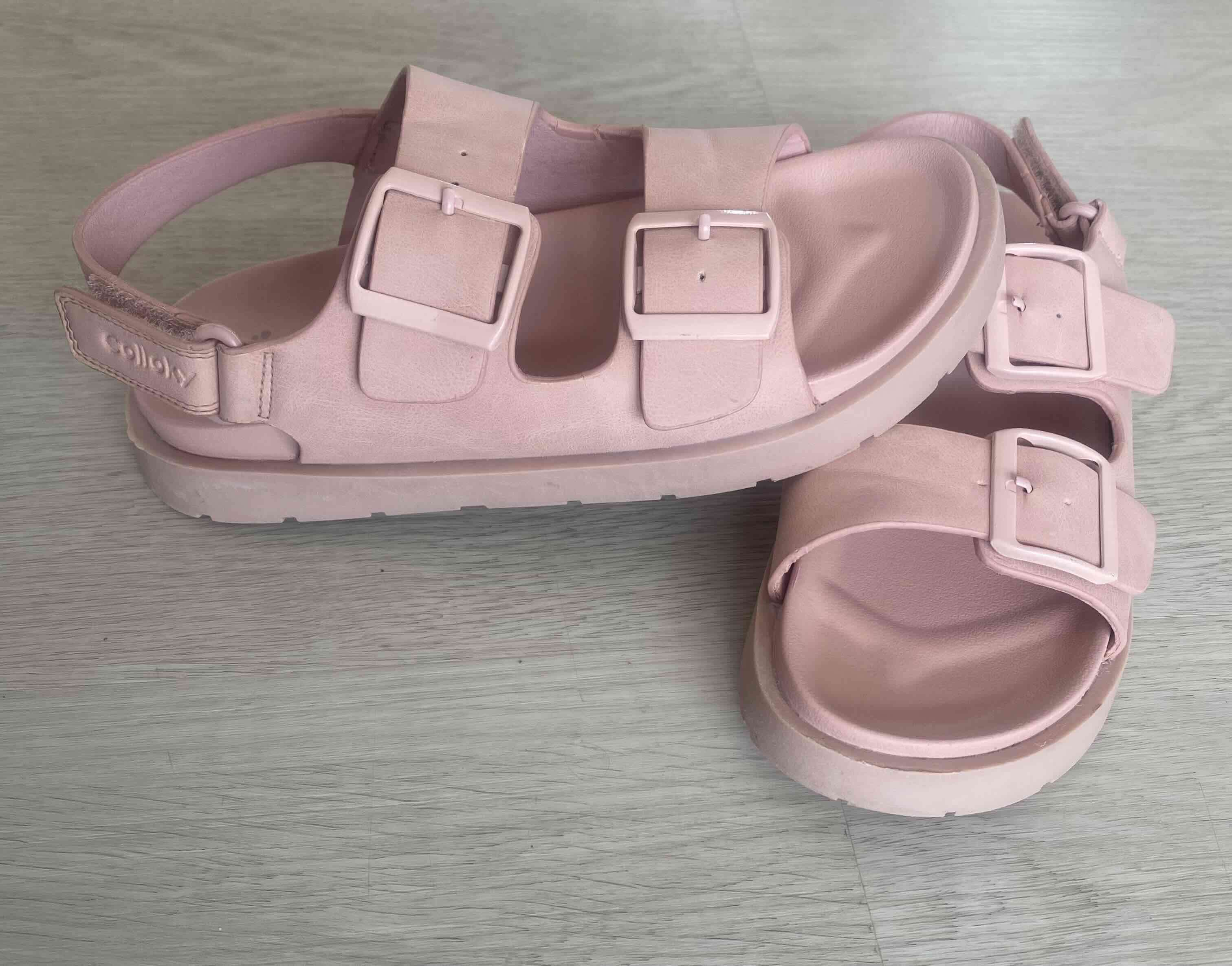 Sandalias Colloky rosas con hebillas - miniatura 1