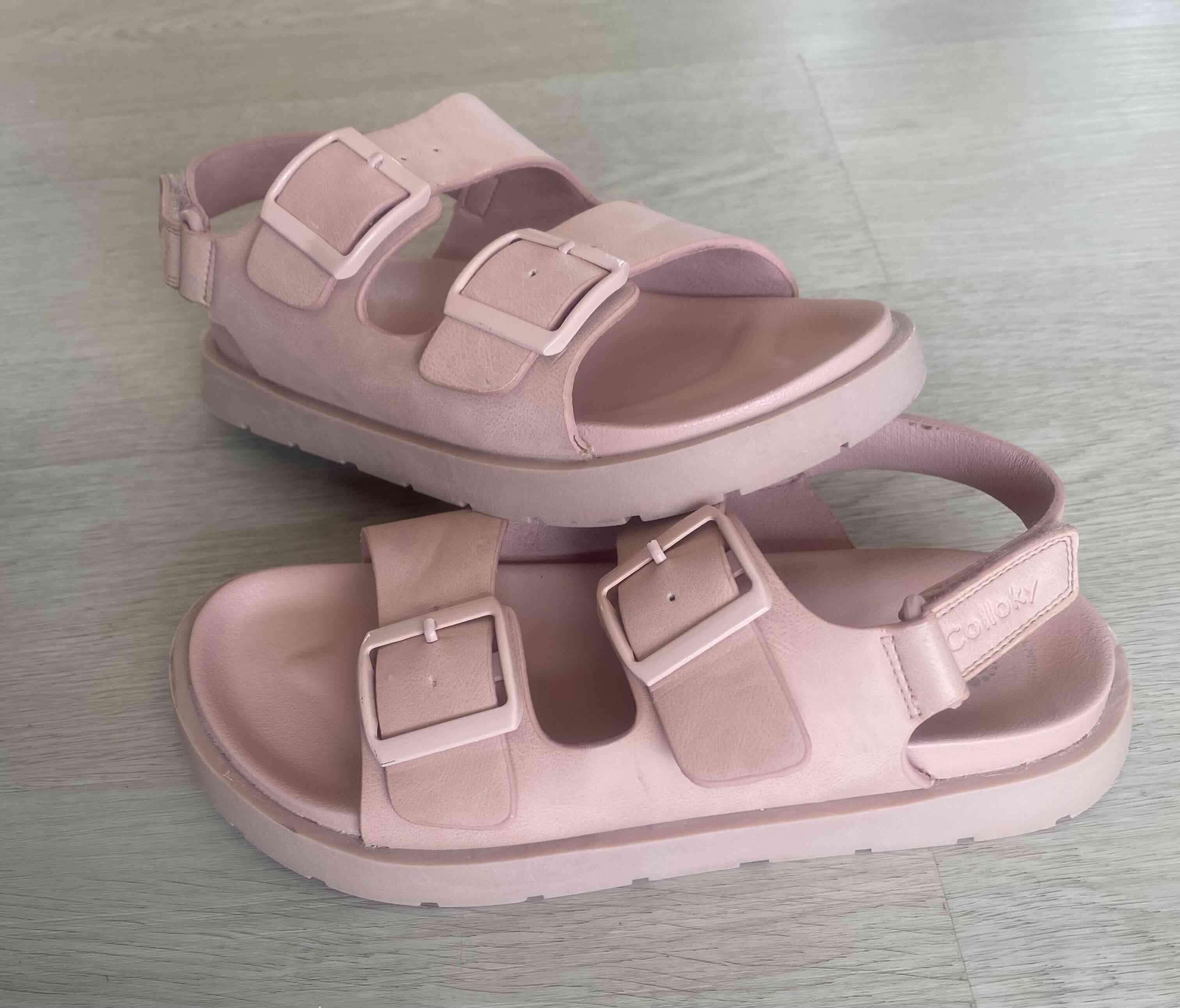 Sandalias Colloky rosas con hebillas - miniatura 2