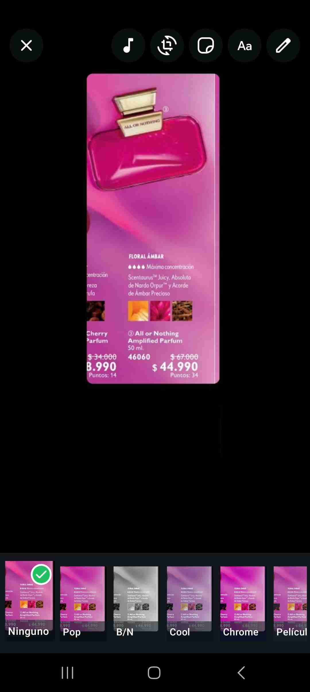 Perfume All or Nothing Floral Ámbar