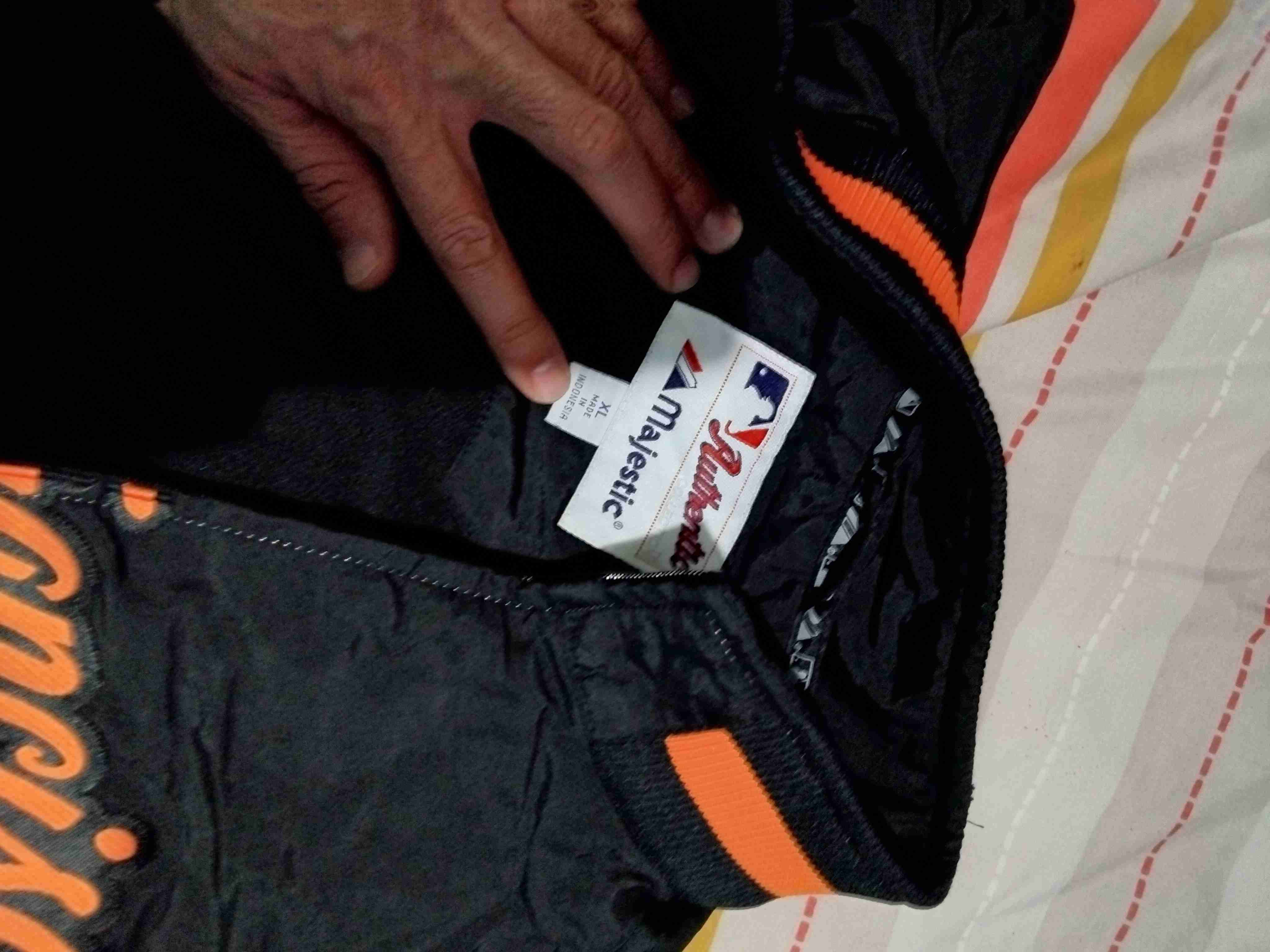 Chaqueta deportiva Majestic negra - miniatura 5