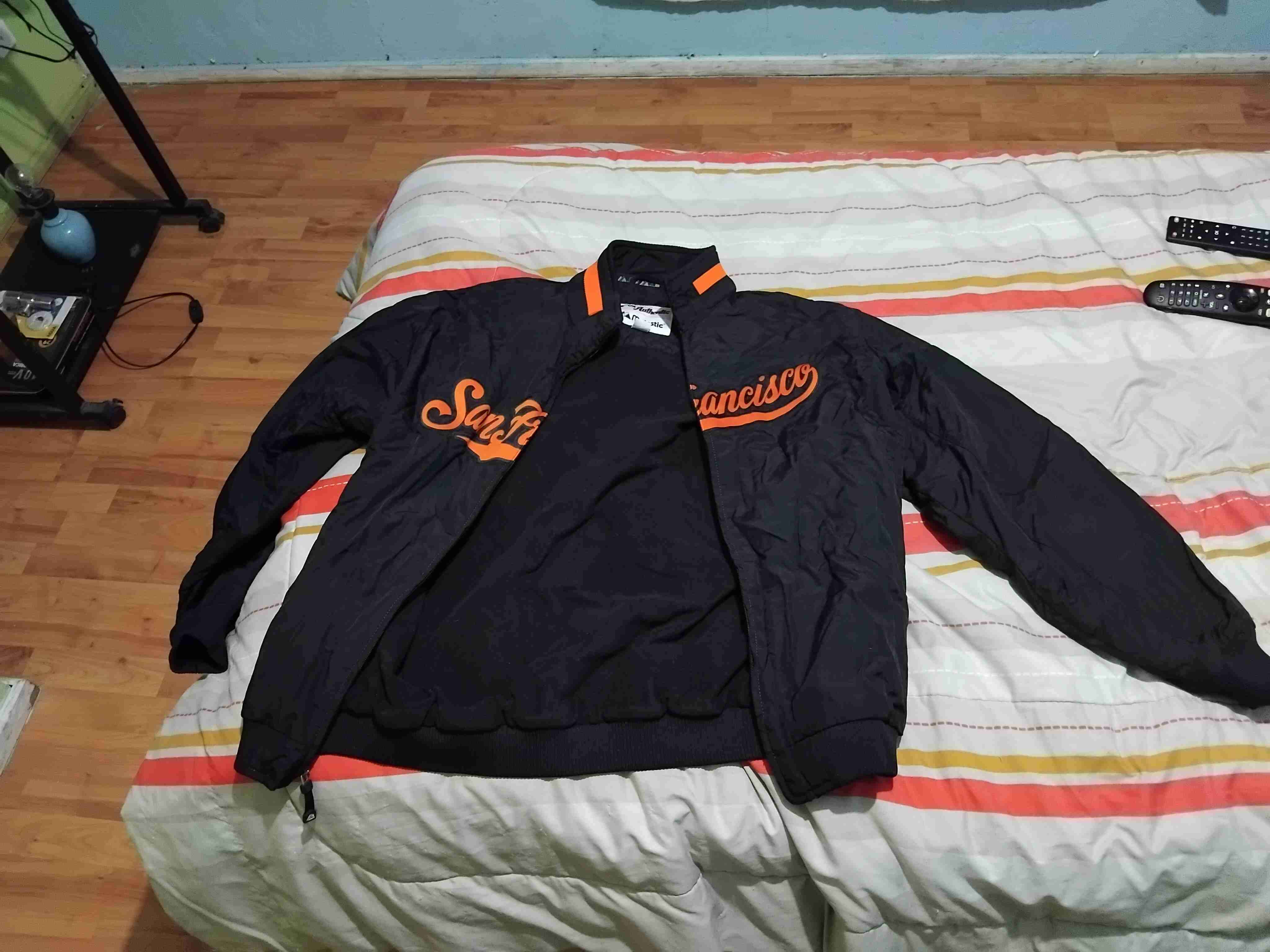 Chaqueta deportiva Majestic negra - miniatura 6