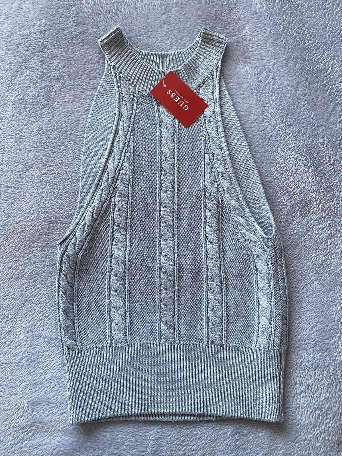 Top tejido sin mangas Guess gris - miniatura 1