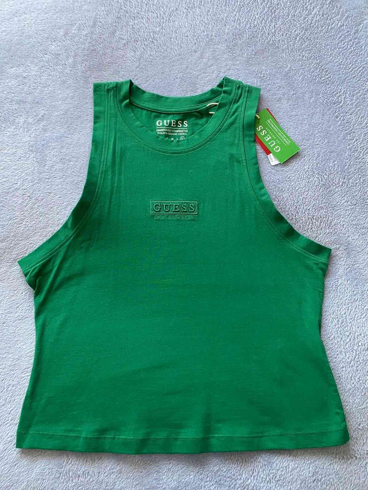 Top verde Guess sin mangas - miniatura 1