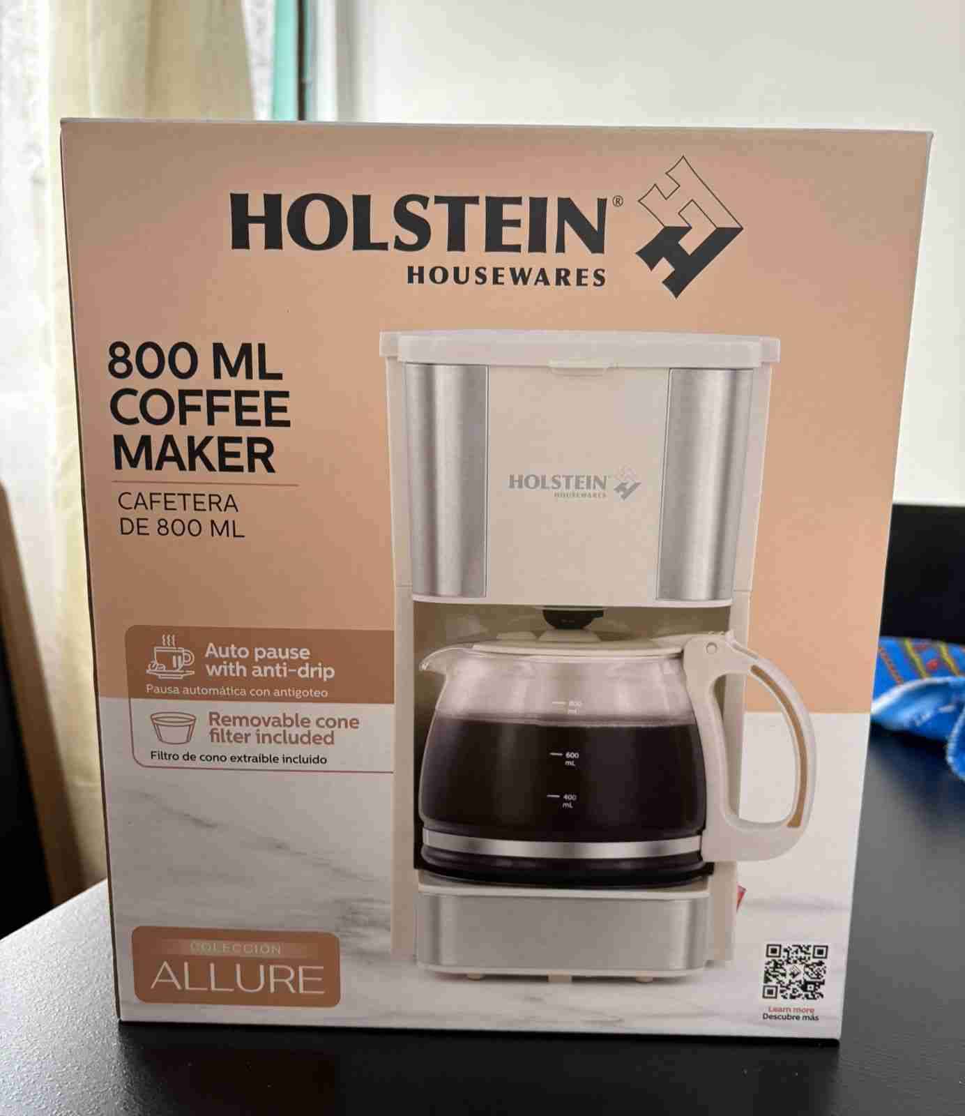 Cafetera Holstein 800 ml nueva