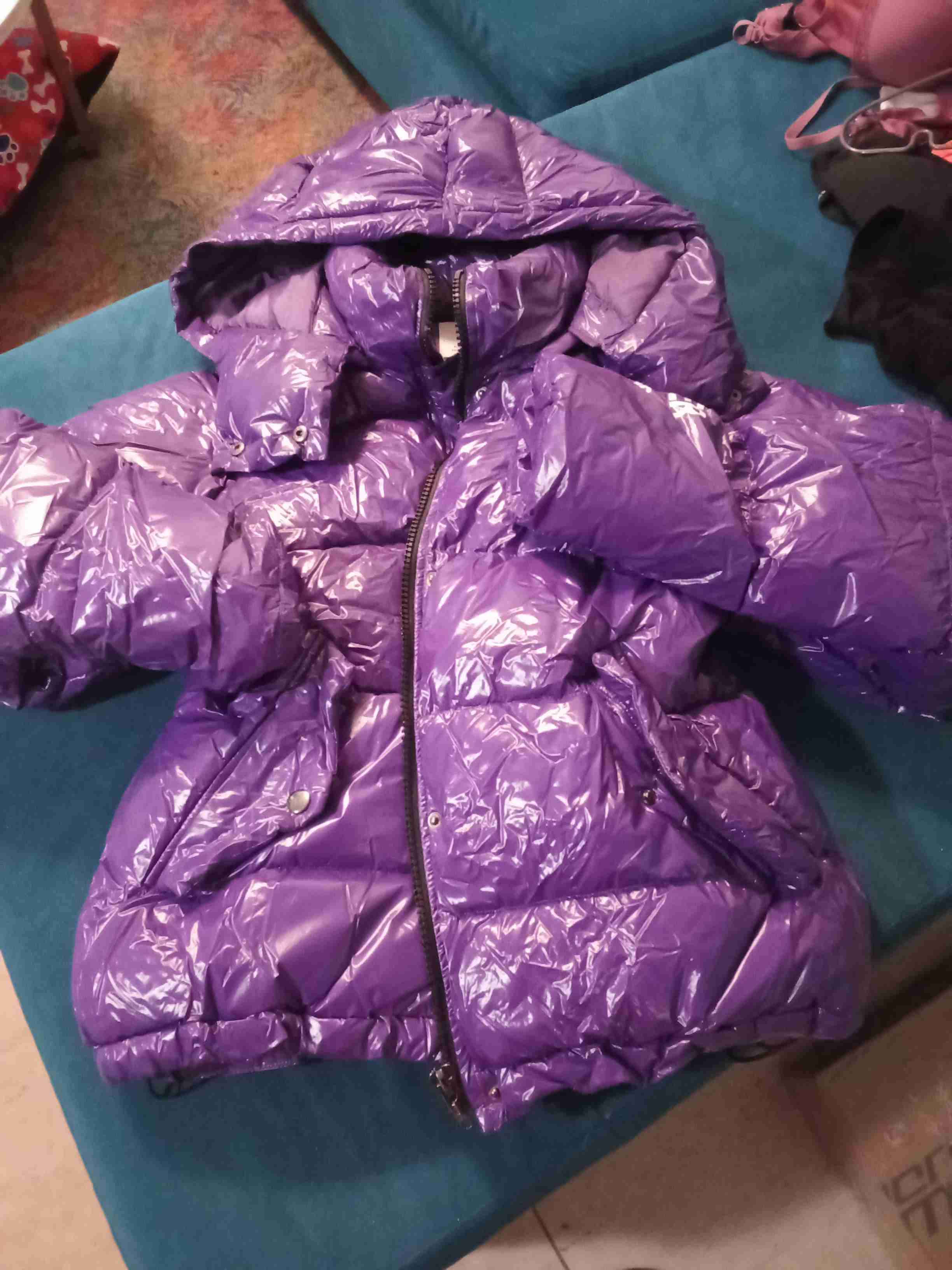 Chaqueta acolchada morada - miniatura 1