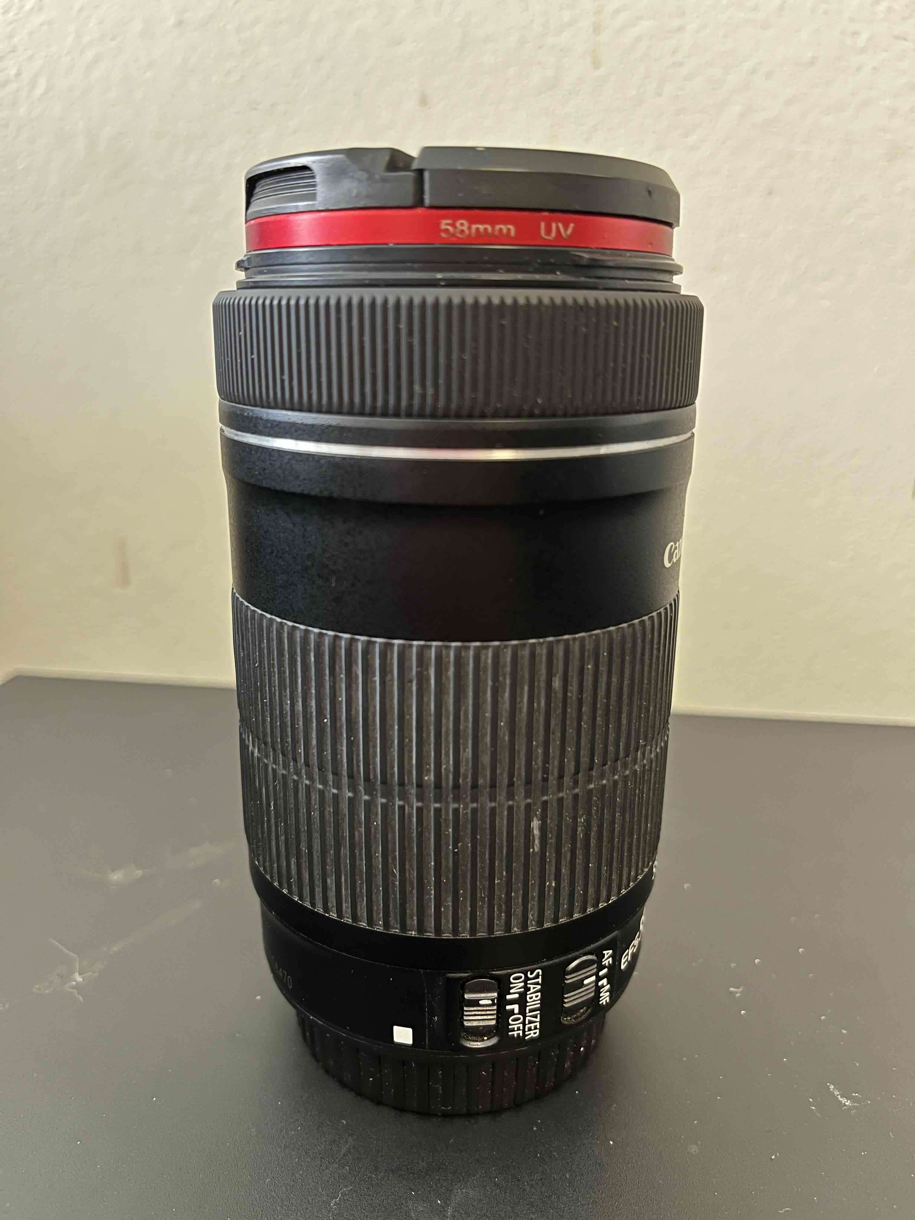 Lente fotográfico Canon efs 55-250 - miniatura 1