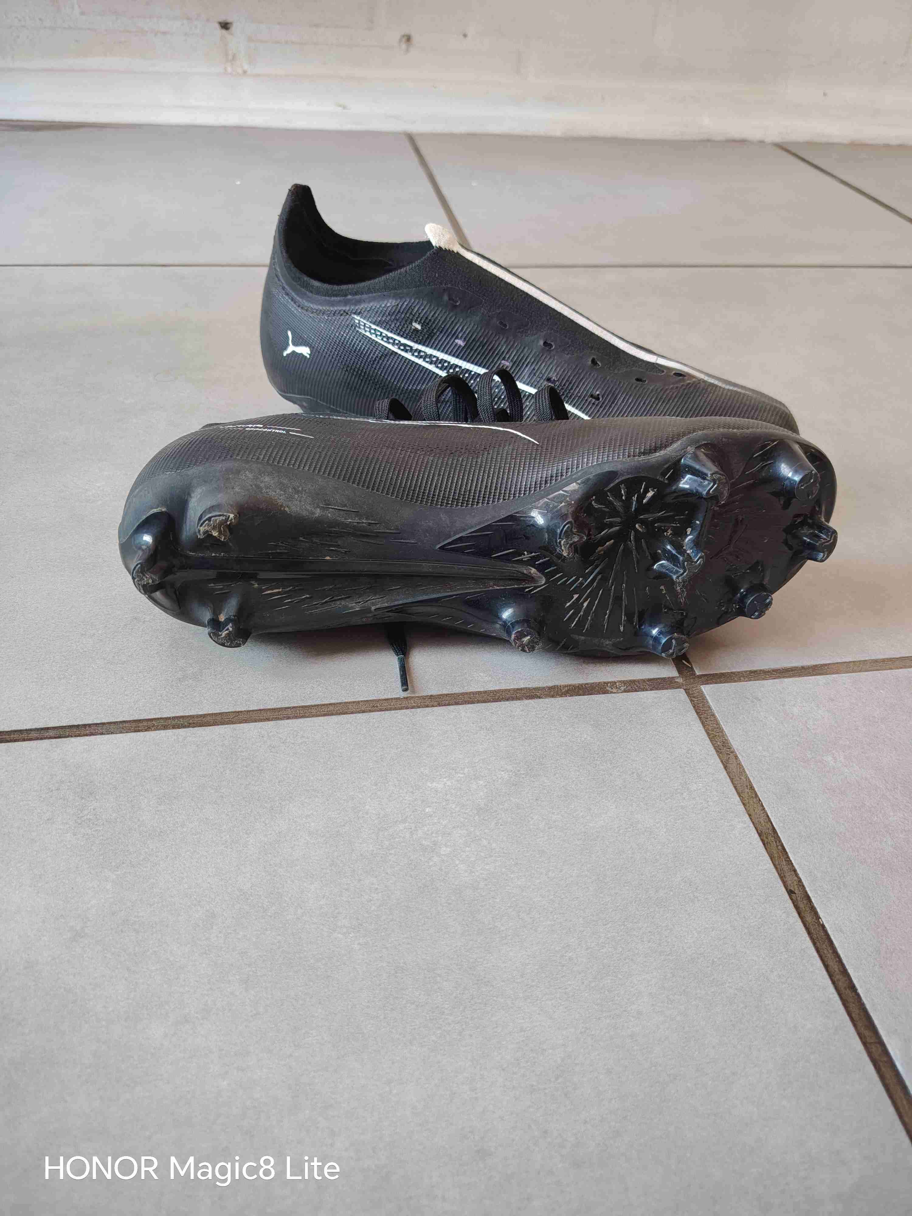 Zapatos fútbol negro Puma - miniatura 1