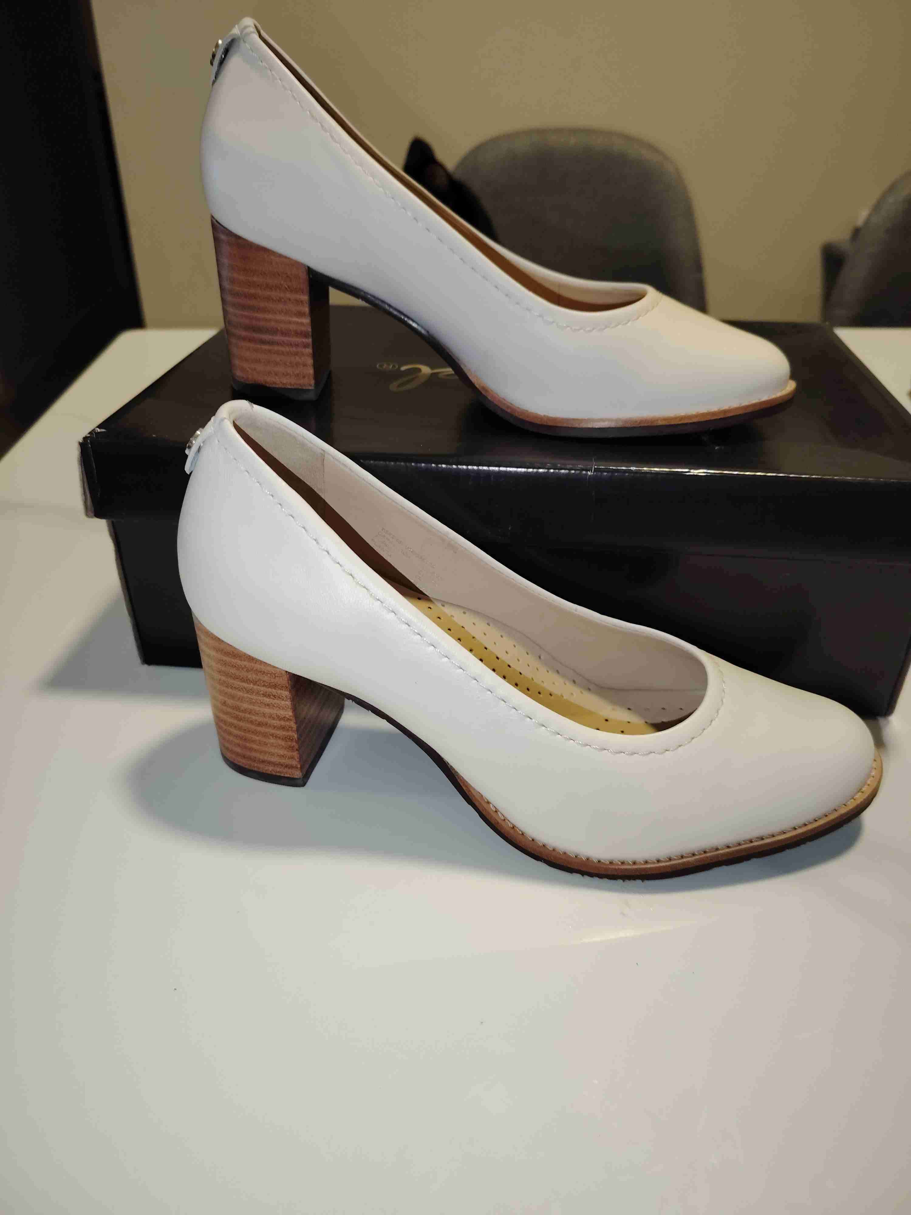 Zapatos de taco blancos GACEL - miniatura 1